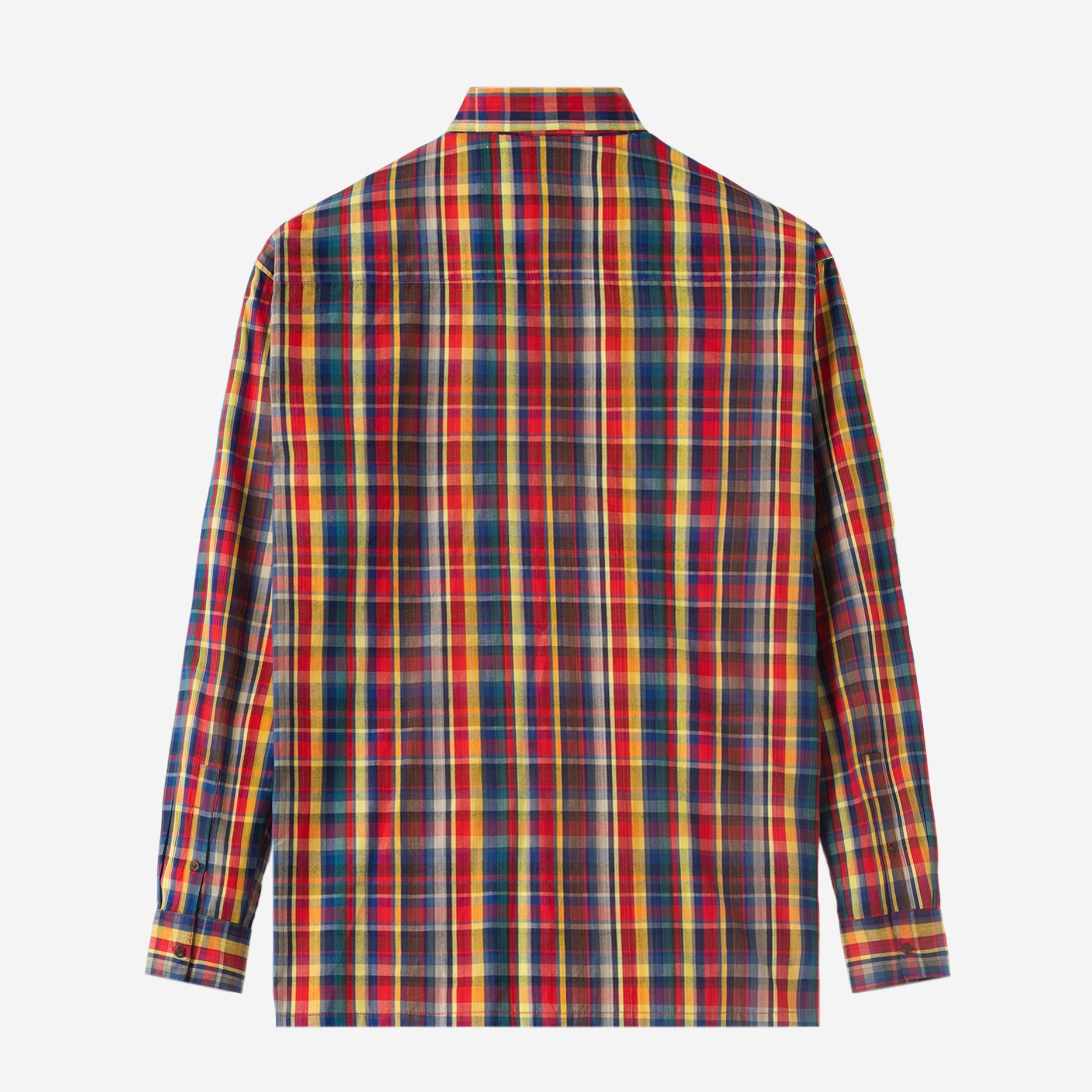 Office Hours Long Sleeve Shirt - Red Yellow Blue