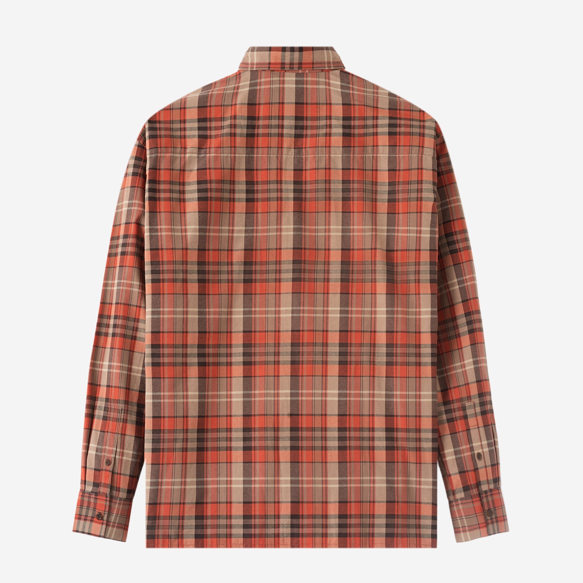 Office Hours Long Sleeve Shirt - Orange Brown