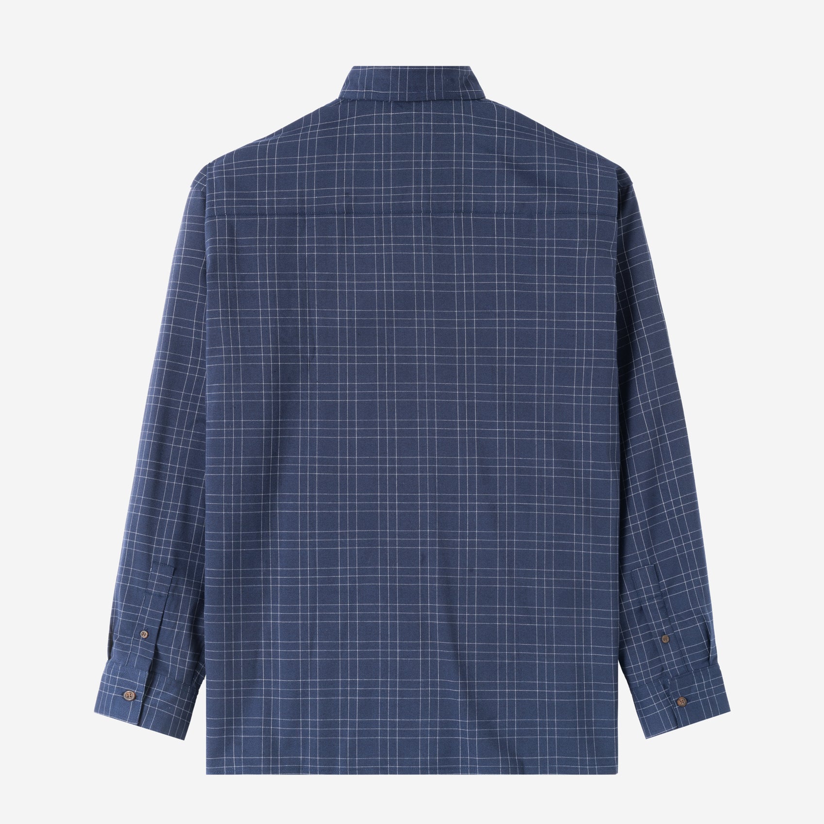 Day Trip Long Sleeve Shirt - Navy White Thin Line