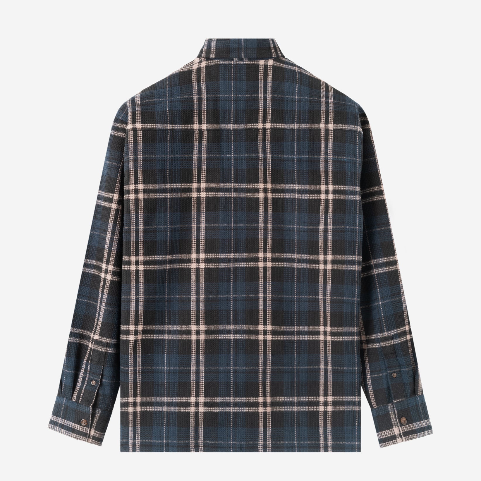 Day Trip Long Sleeve Shirt - Navy Grey Plaid