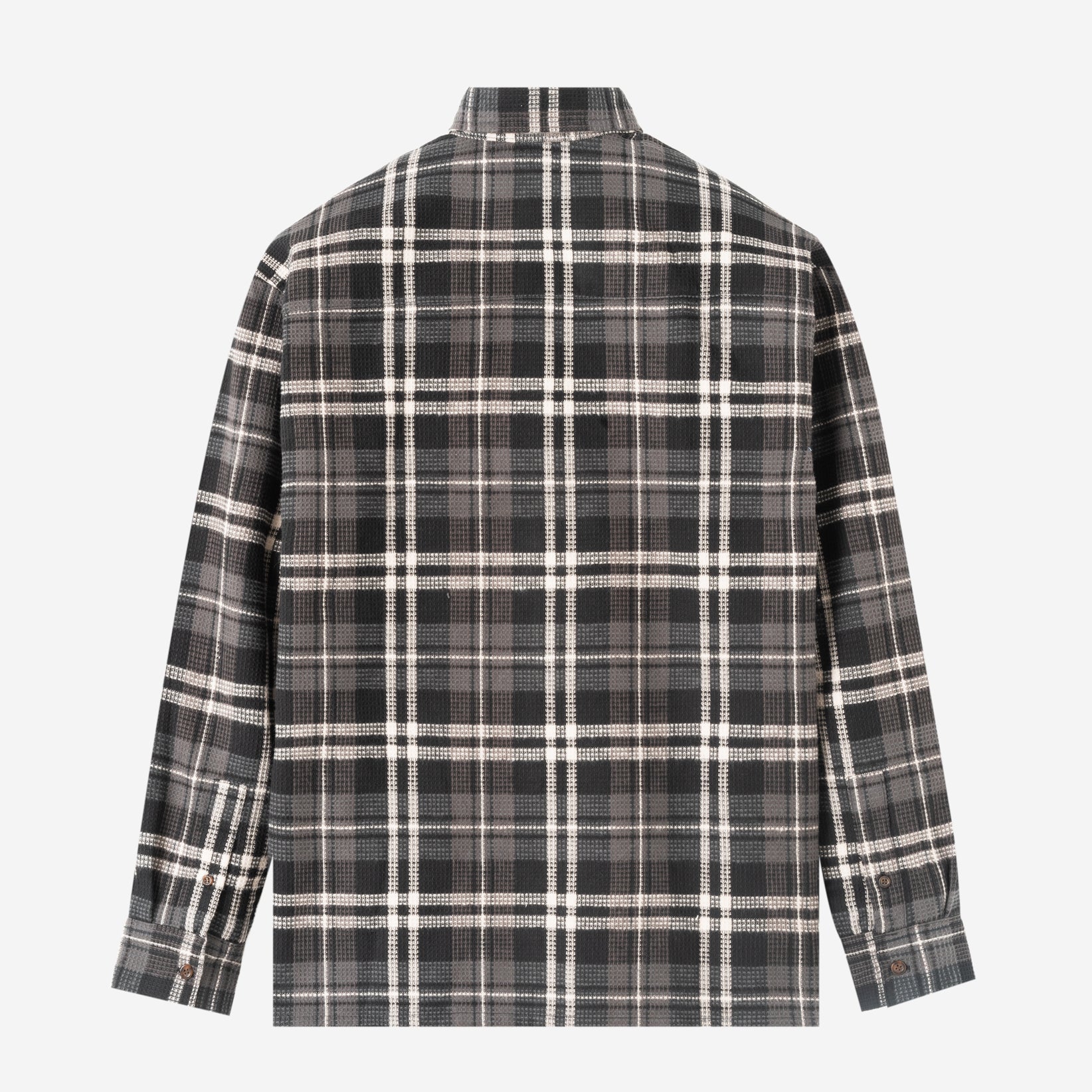 Day Trip Long Sleeve Shirt - Grey Black Plaid