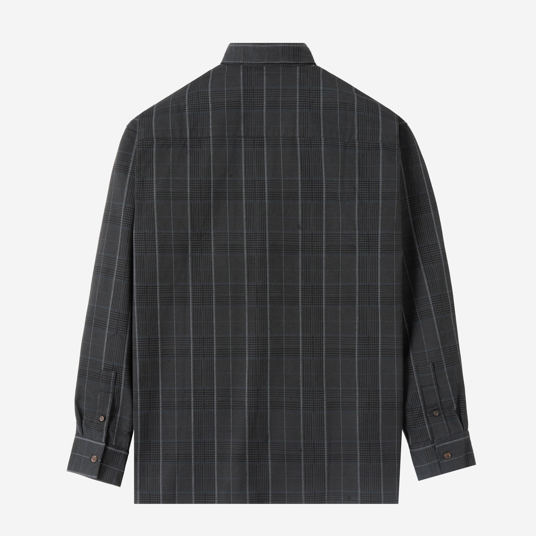 Day Trip Long Sleeve Shirt - Black Grey Plaid