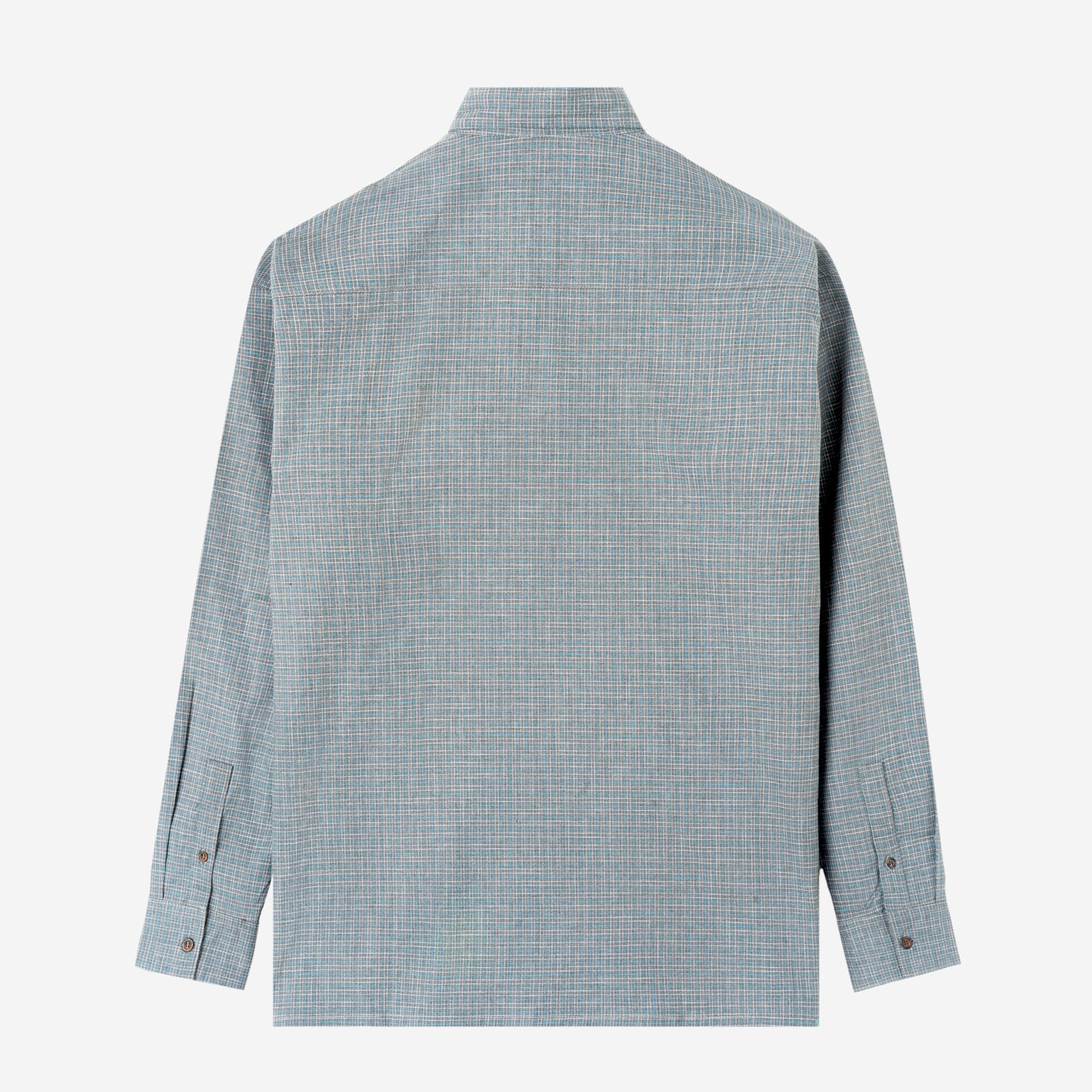 Day Trip Long Sleeve Shirt - Blue Grey Square