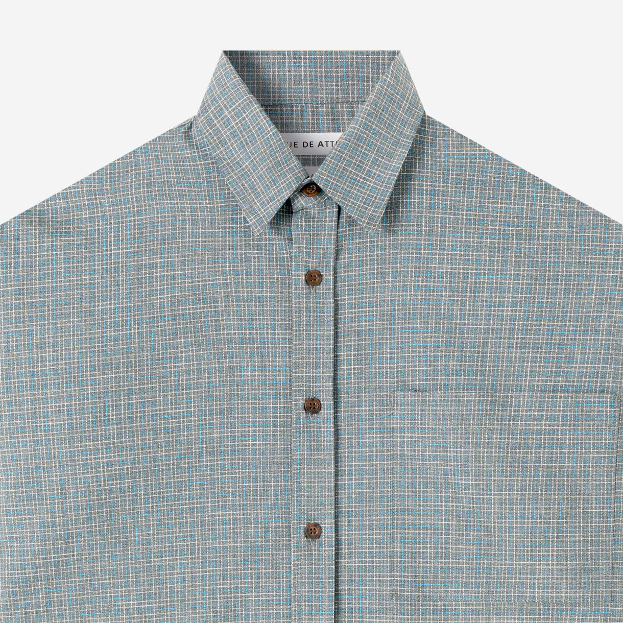 Day Trip Short Sleeve Shirt - Blue Grey Square