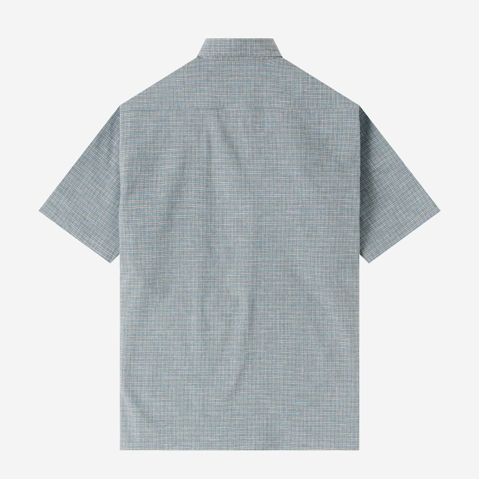 Day Trip Short Sleeve Shirt - Blue Grey Square