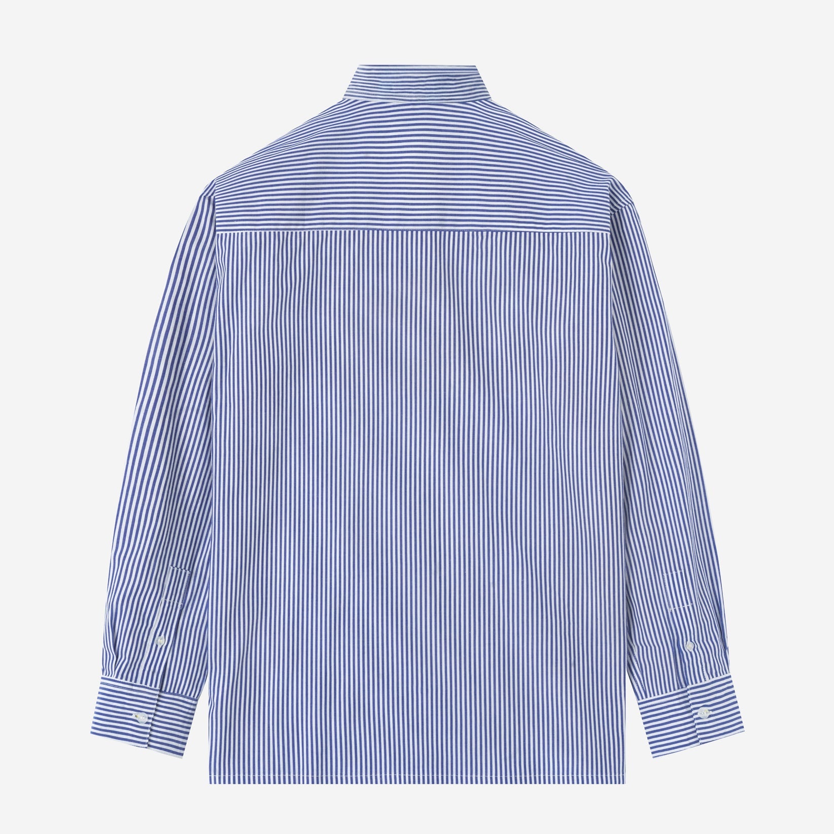 City Long Sleeve Striped Shirt - Deep Blue