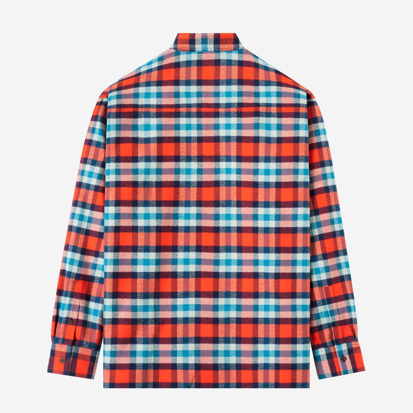 College Days Long Sleeve Plaid Shirt - Blue Red Mix