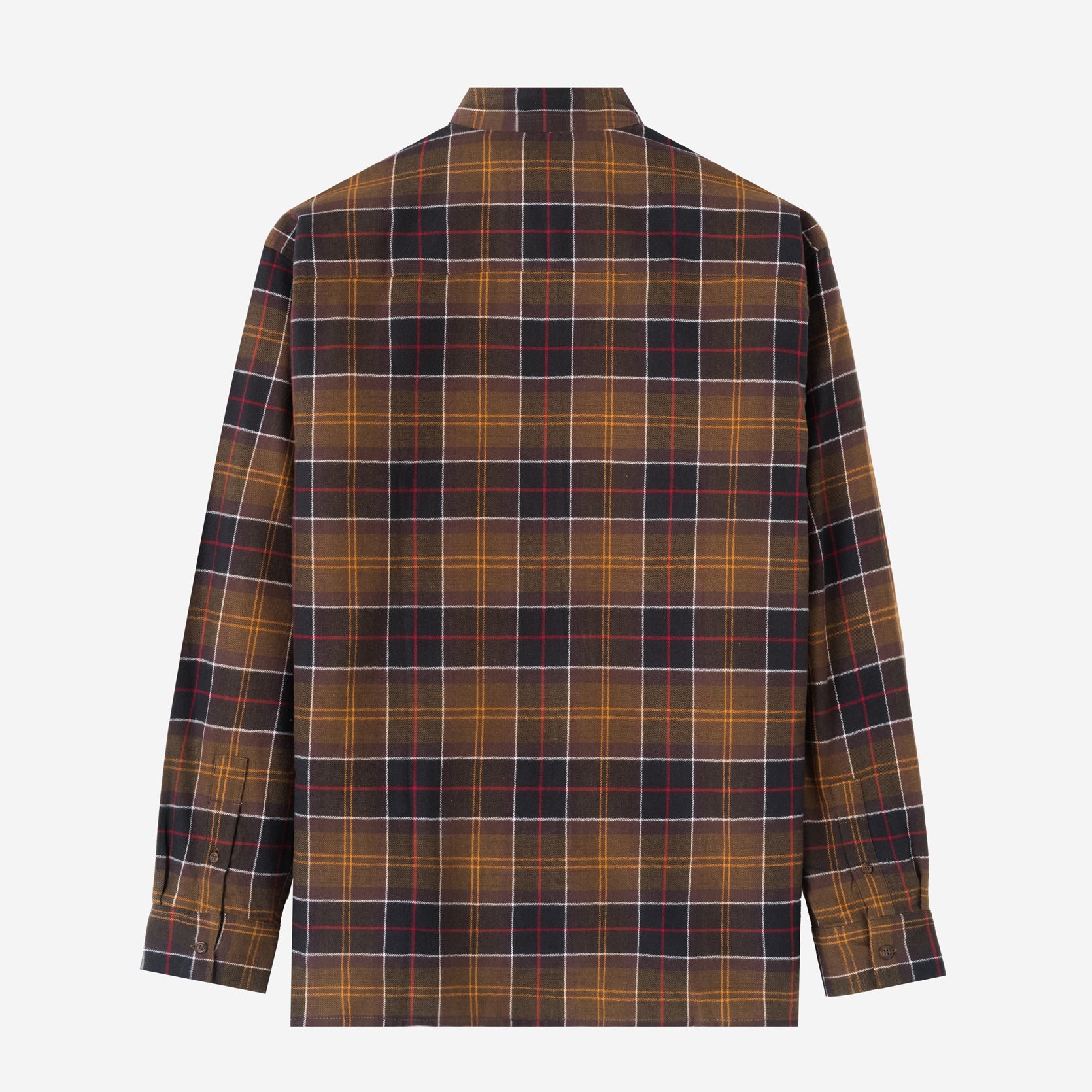 College Days Long Sleeve Plaid Shirt - Olive