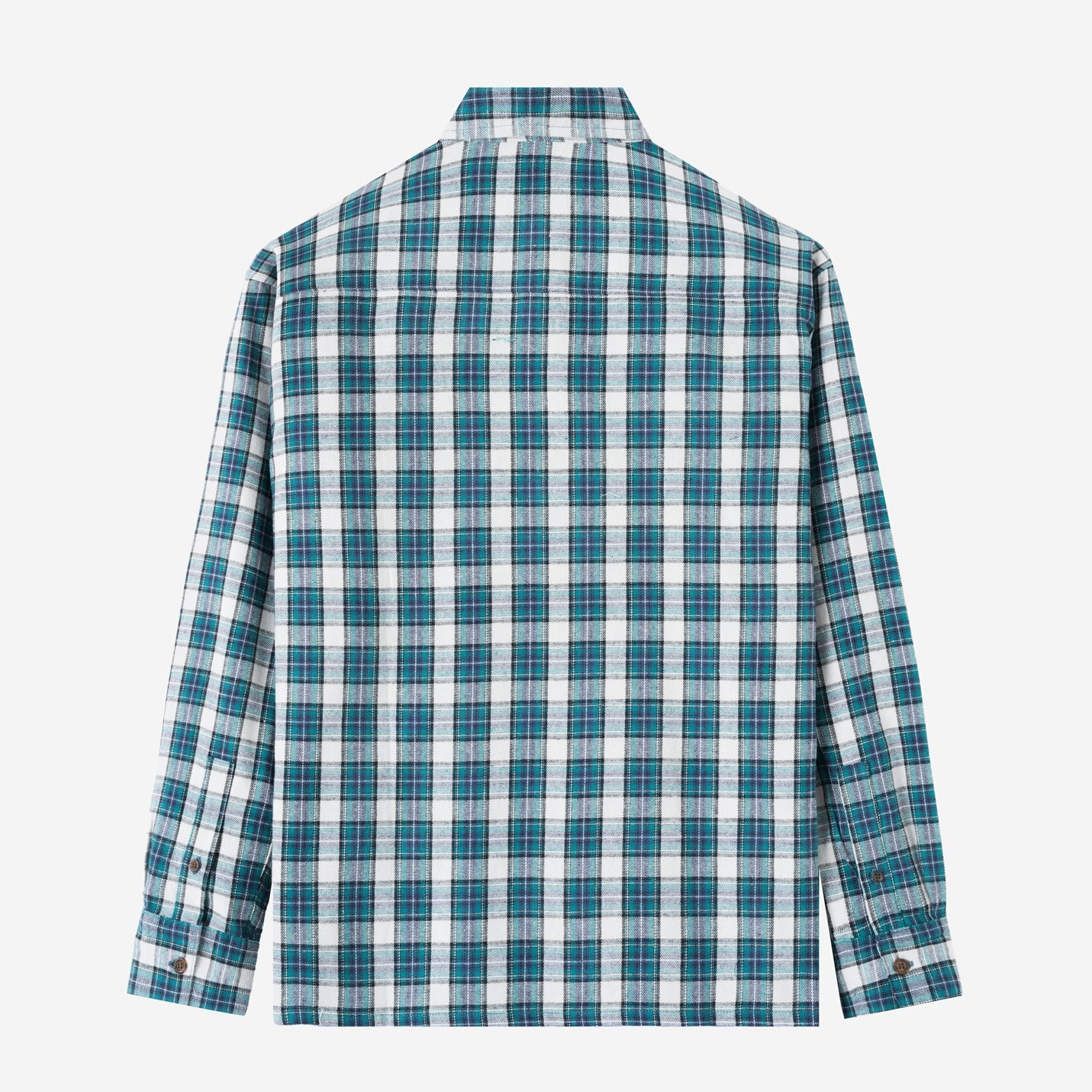 College Days Long Sleeve Plaid Shirt - Green Navy