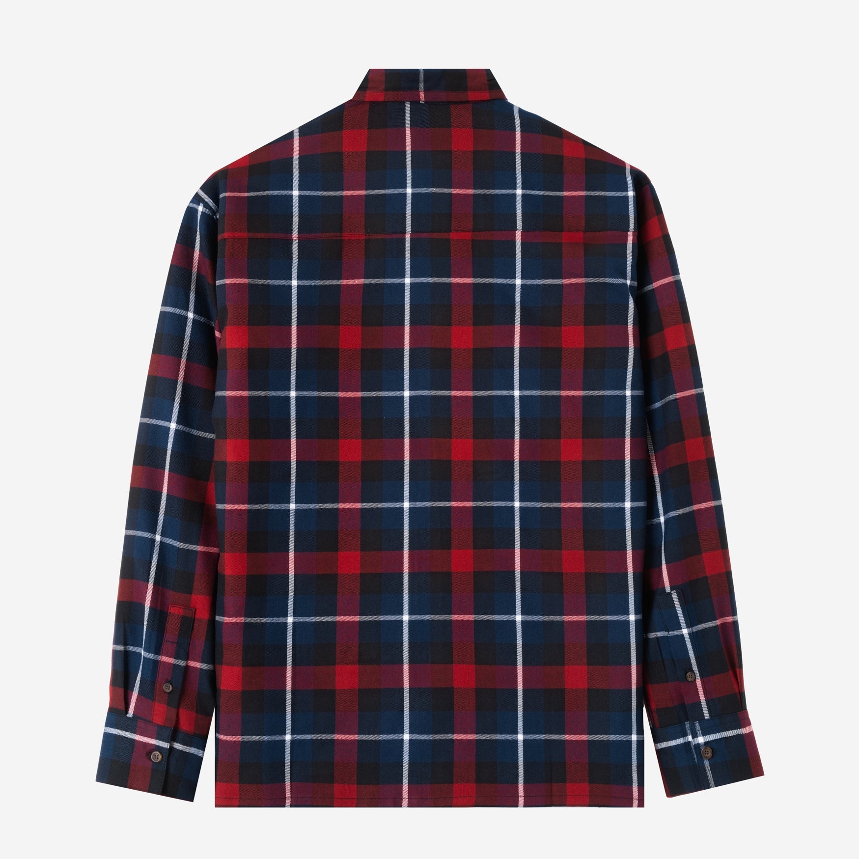 College Days Long Sleeve Plaid Shirt - Red Black