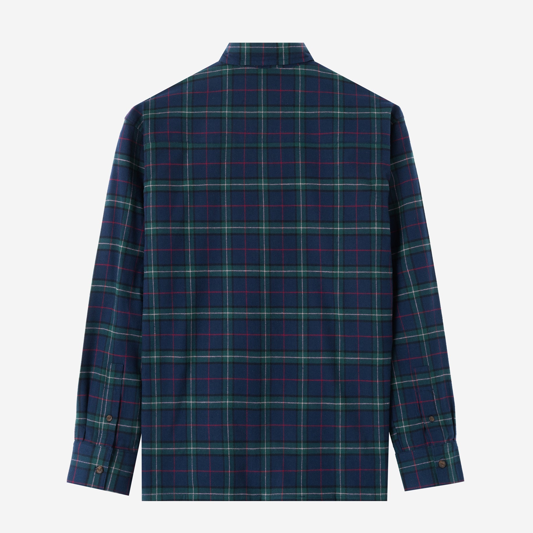 College Days Long Sleeve Plaid Shirt - Navy