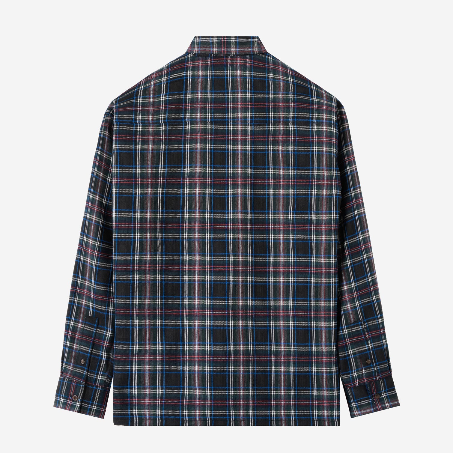 College Days Long Sleeve Plaid Shirt - Black