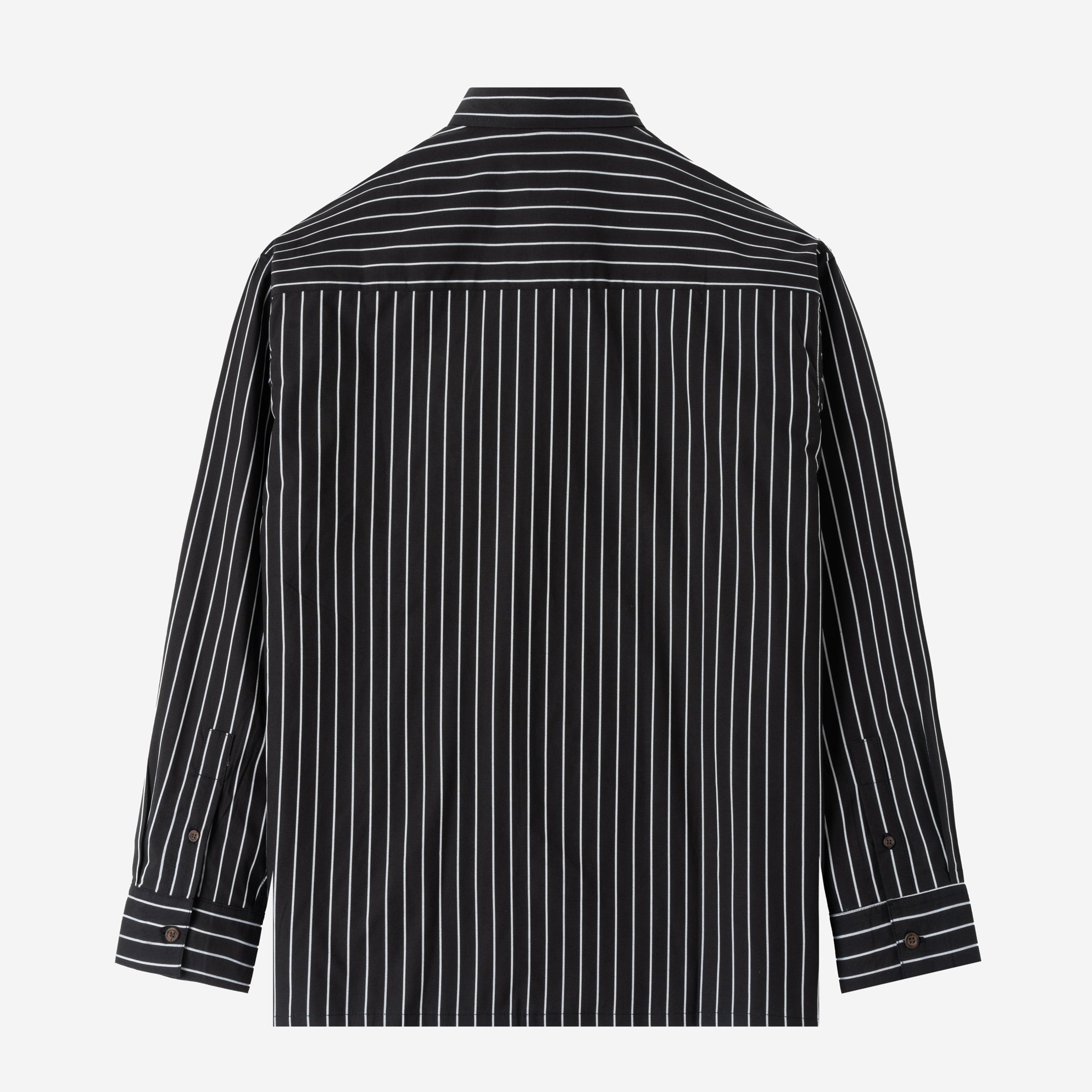 Social Creatures Long Sleeve Striped Shirt - Black White