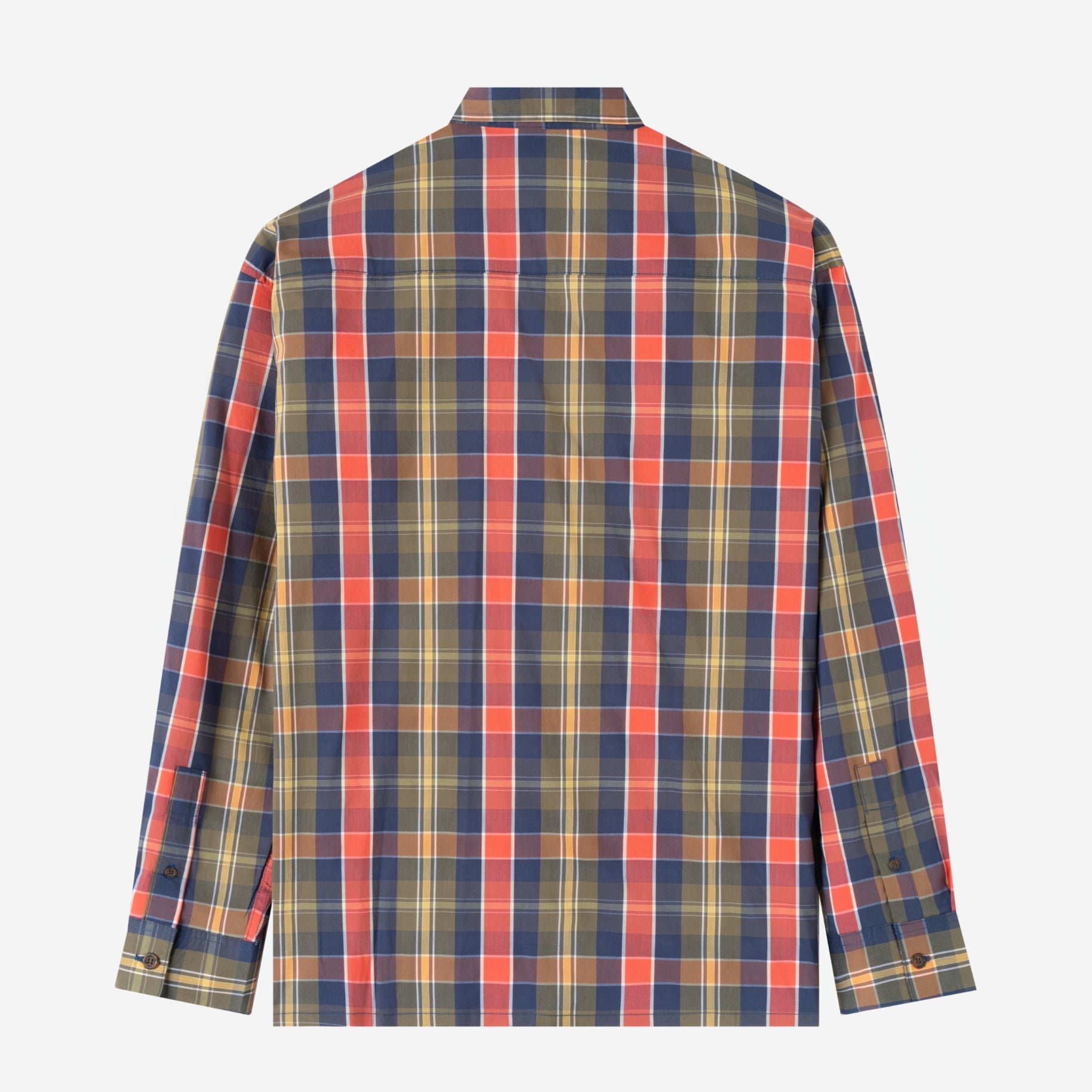 Social Creatures Long Sleeve Plaid Shirt - Red Green