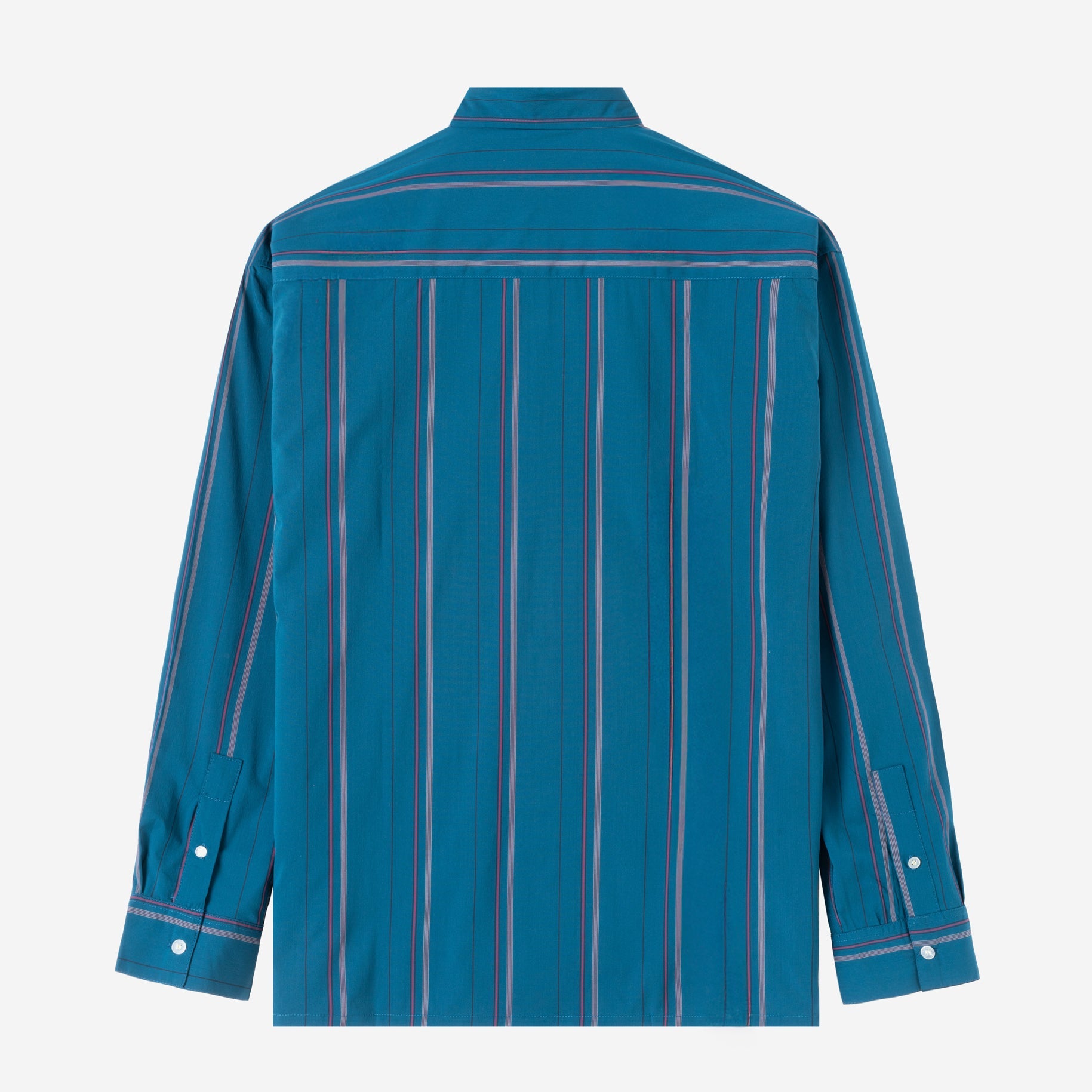 Social Creatures Long Sleeve Striped Shirt - Ocean Blue