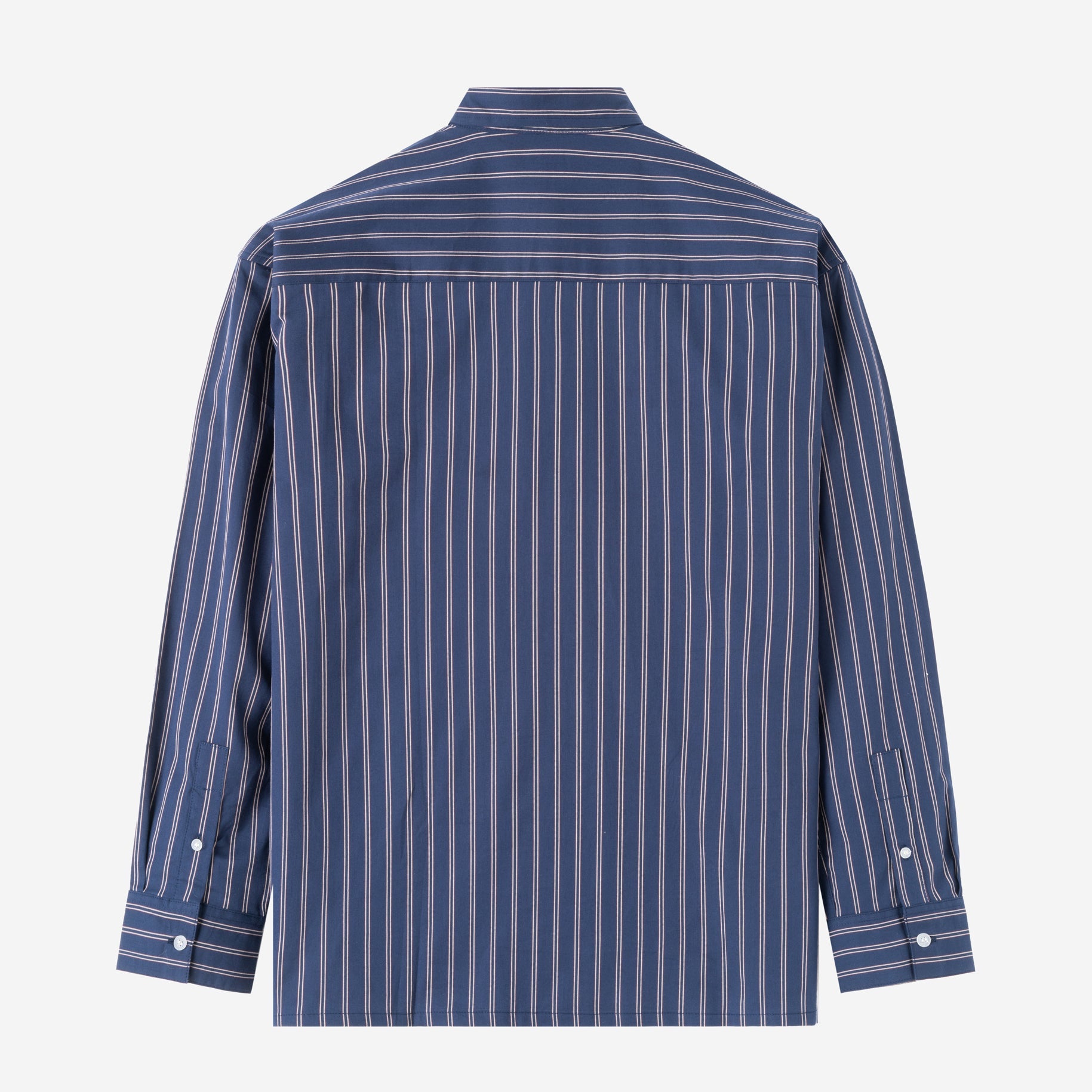 Social Creatures Long Sleeve Striped Shirt - Navy