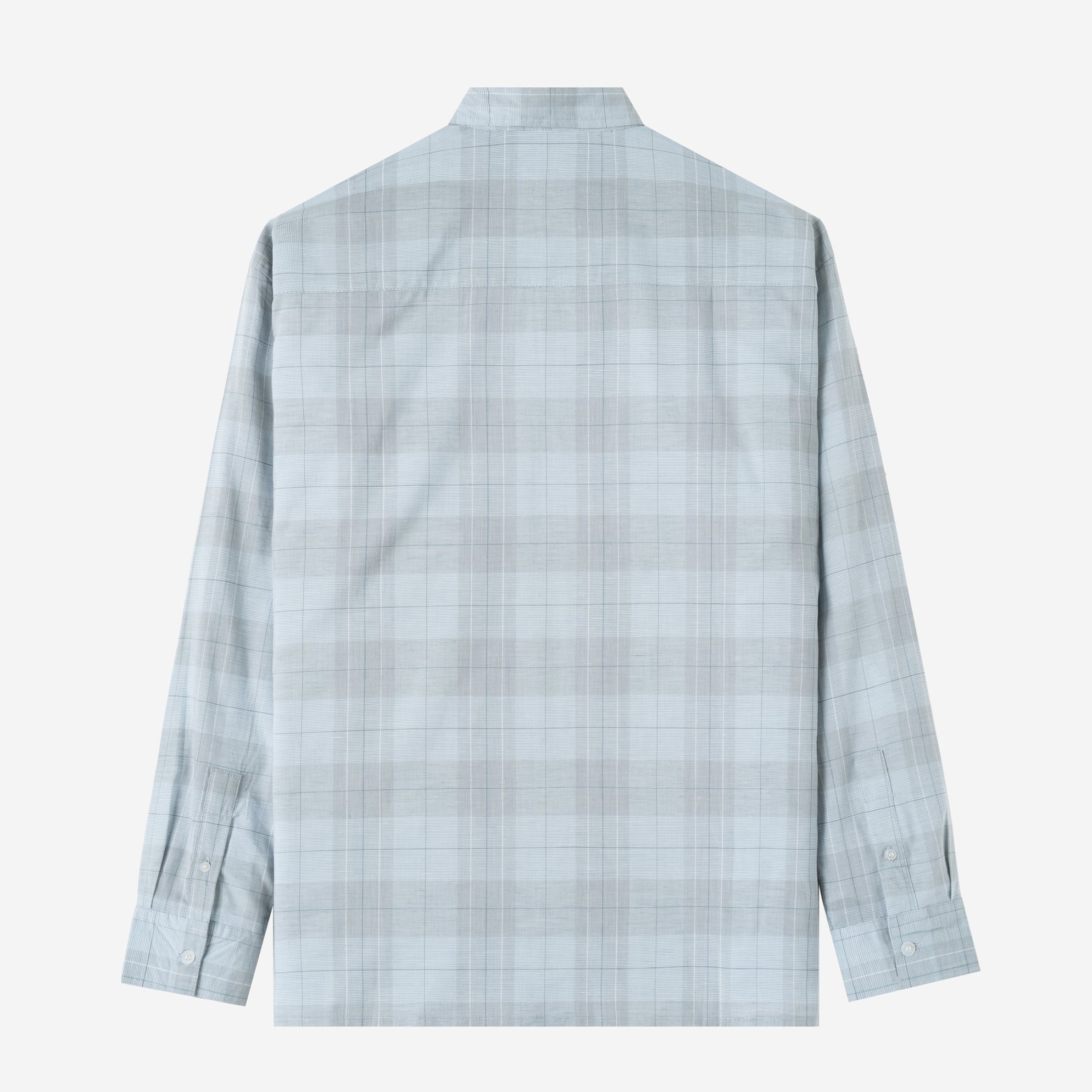 Social Creatures Long Sleeve Plaid Shirt - Soft Blue