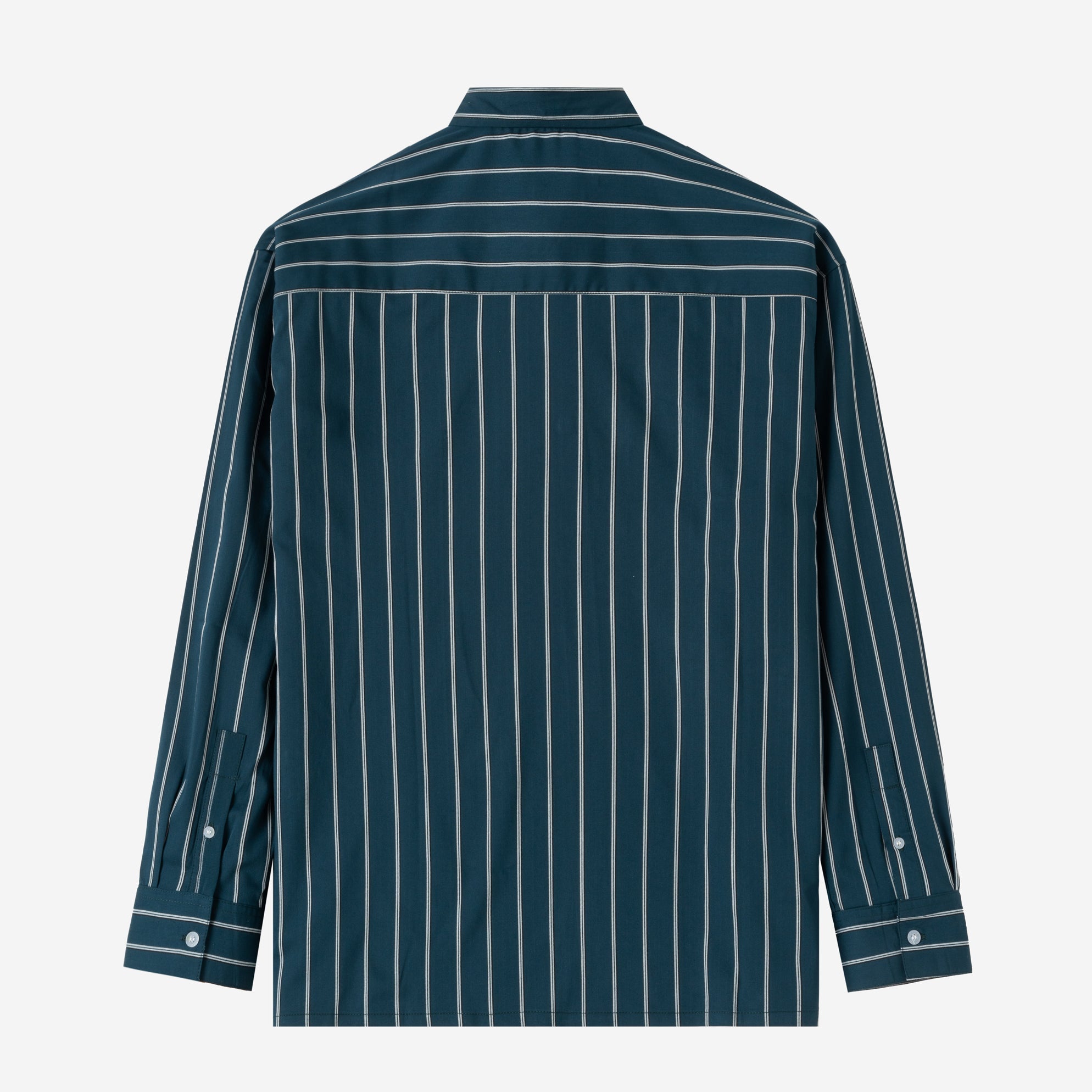 FACTORY SALE - Social Creatures Long Sleeve Striped Shirt - Deep Blue
