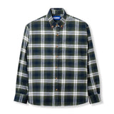 Flannel Long Sleeve Shirt - Black Green