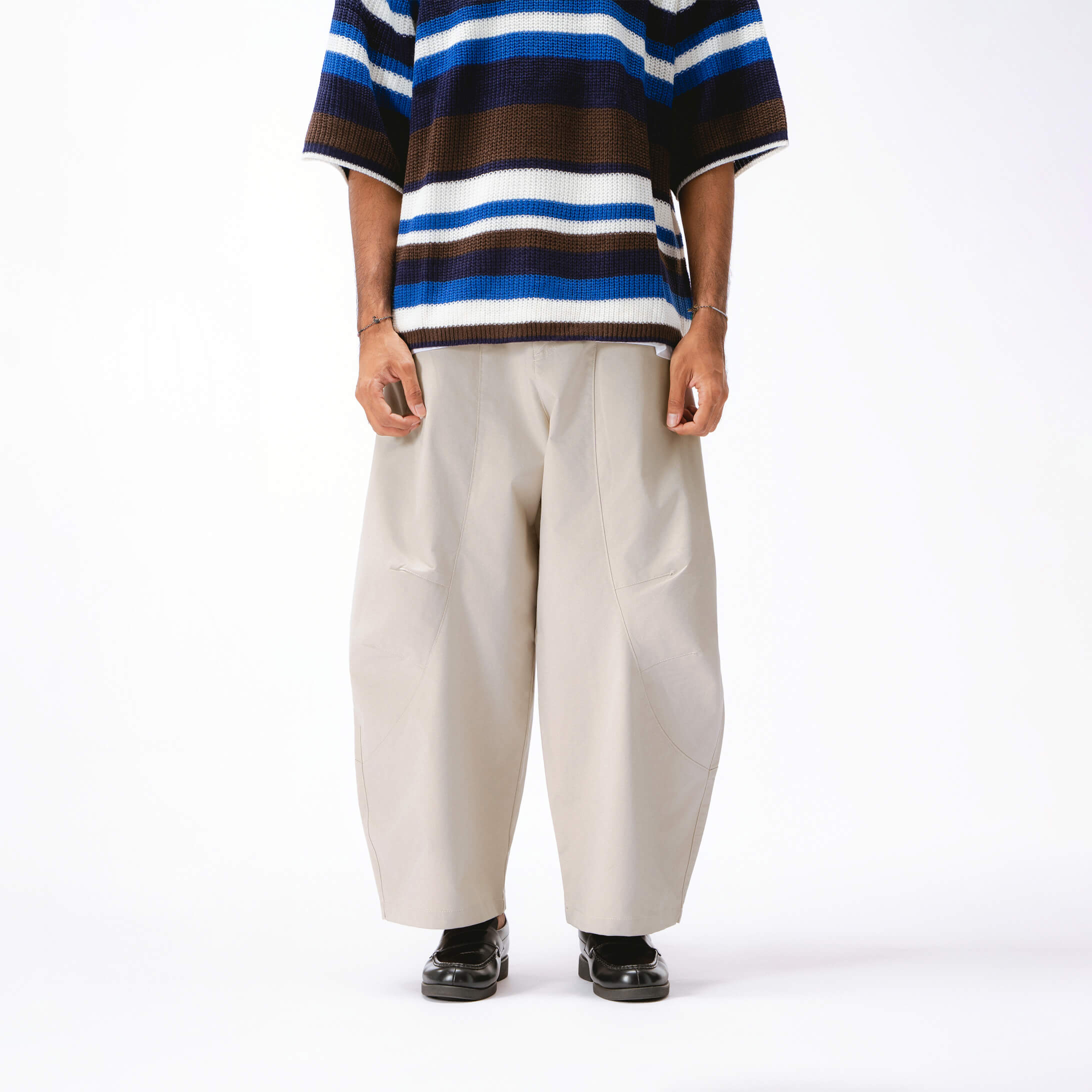 Parisian Barrel Pants - Cream