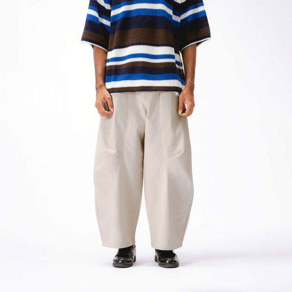 Parisian Barrel Pants - Cream