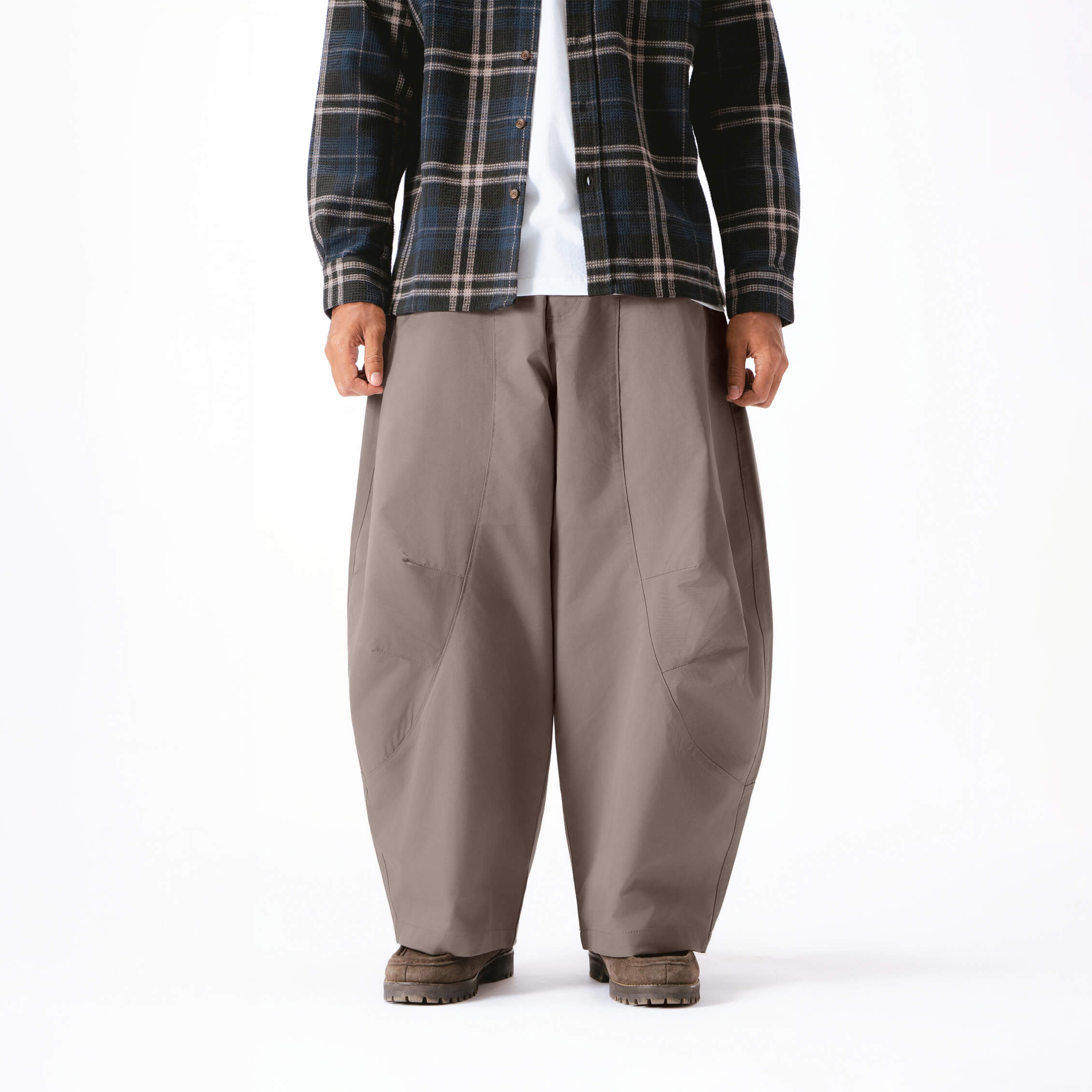Parisian Barrel Pants - Grey