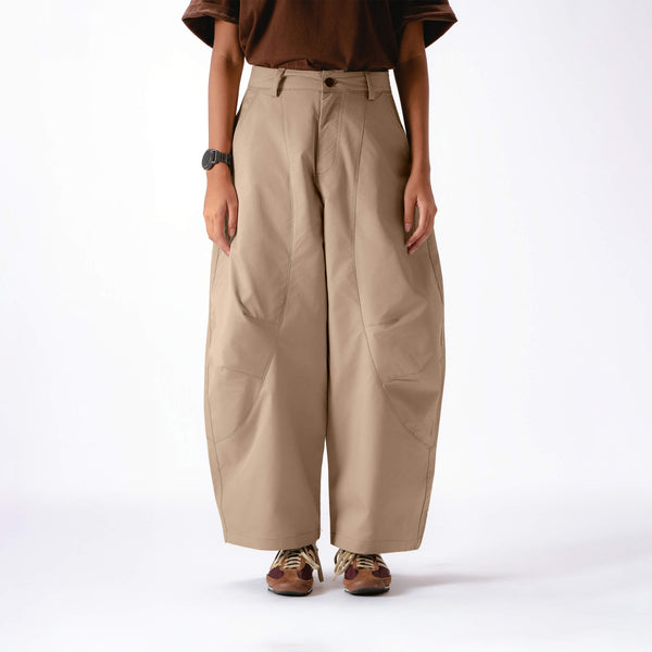 Women Parisian Barrel Pants - Light Khaki