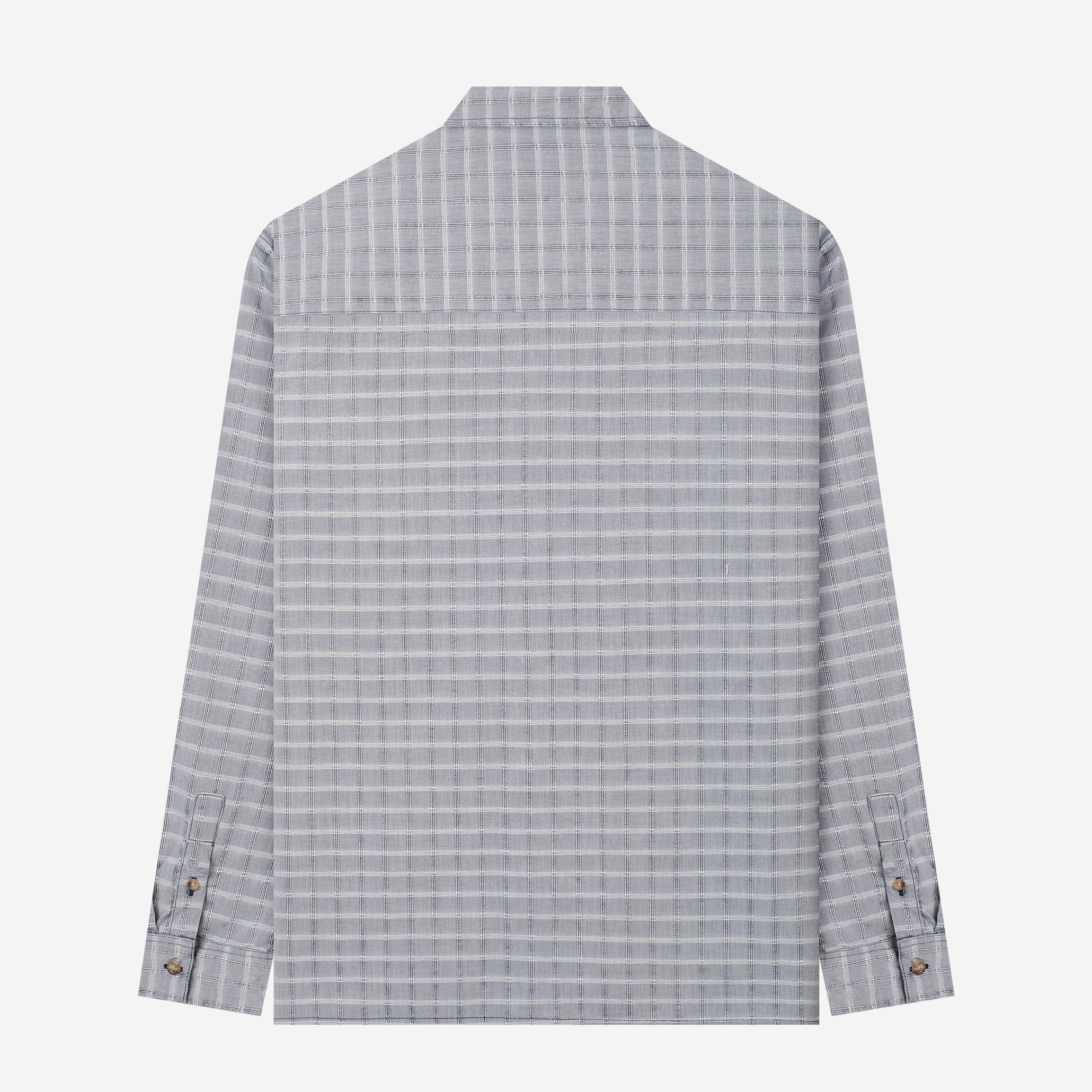 By The Hours Plaids Regular Long Sleeve Shirt Checkers Bright White