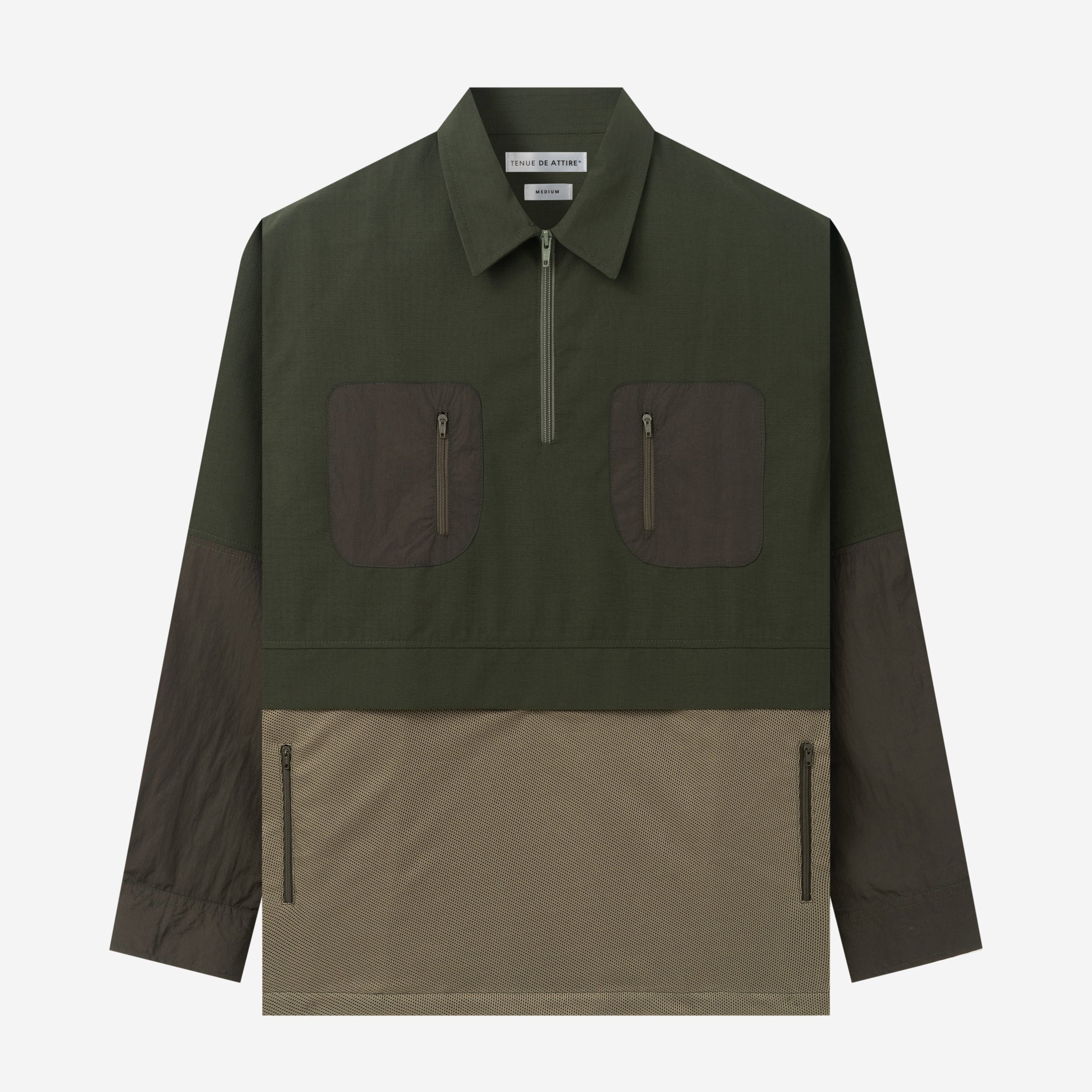 Off-Grid Long Sleeve Half-Zip Shirt - Olive