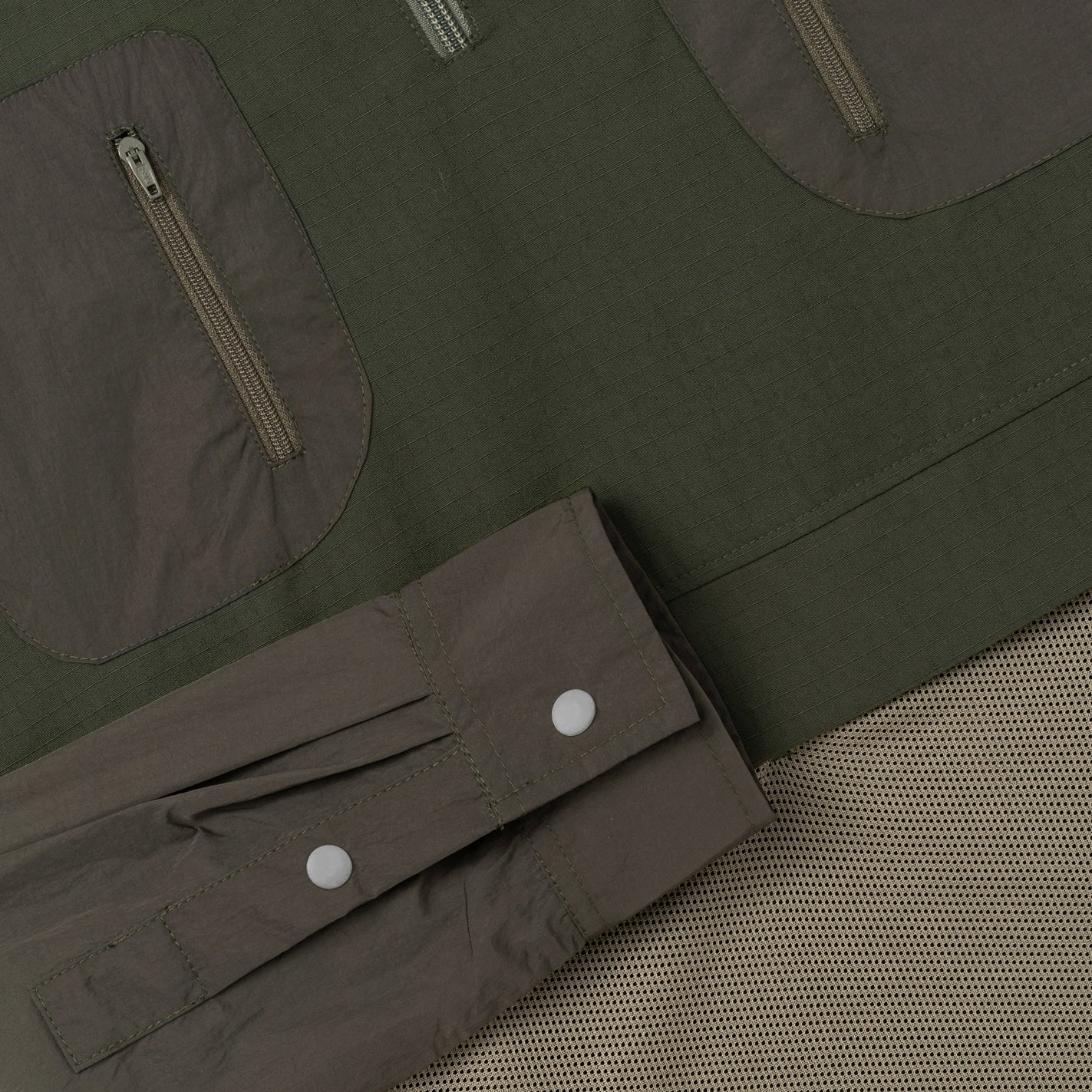 Off-Grid Long Sleeve Half-Zip Shirt - Olive