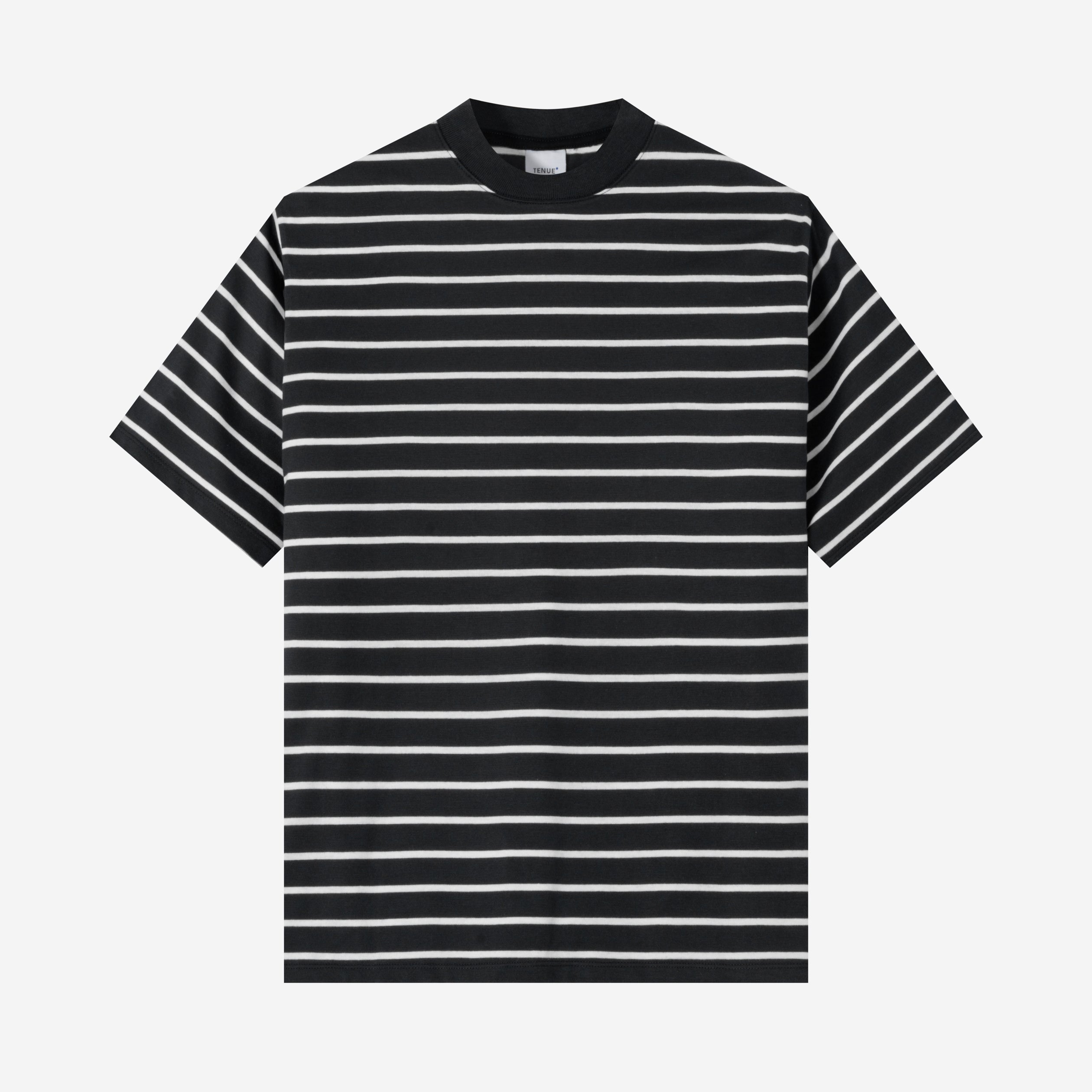 Everyday Stripes Tees - Black White