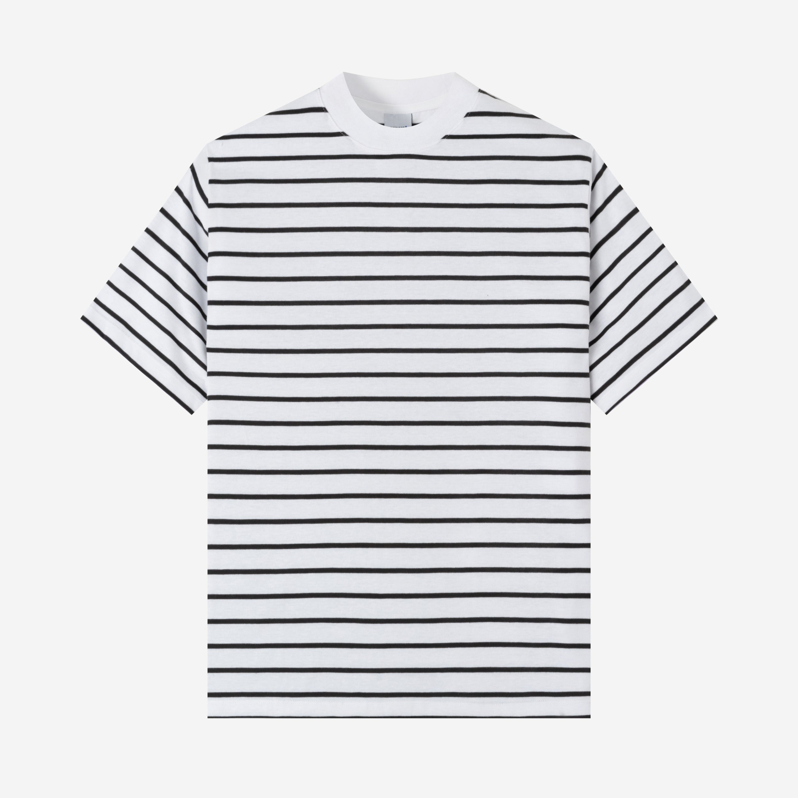 Everyday Stripes Tees - White Black