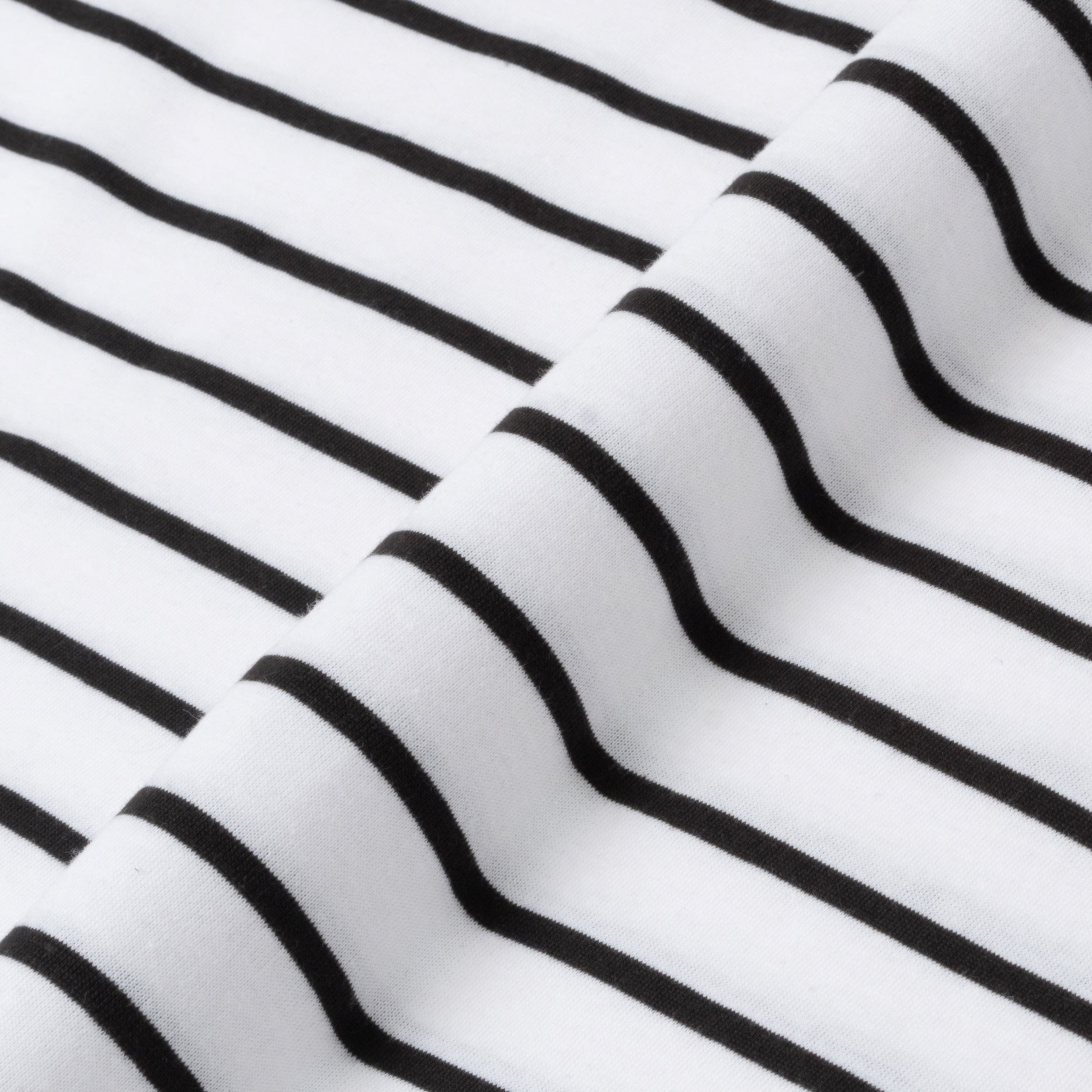 Everyday Stripes Tees - White Black