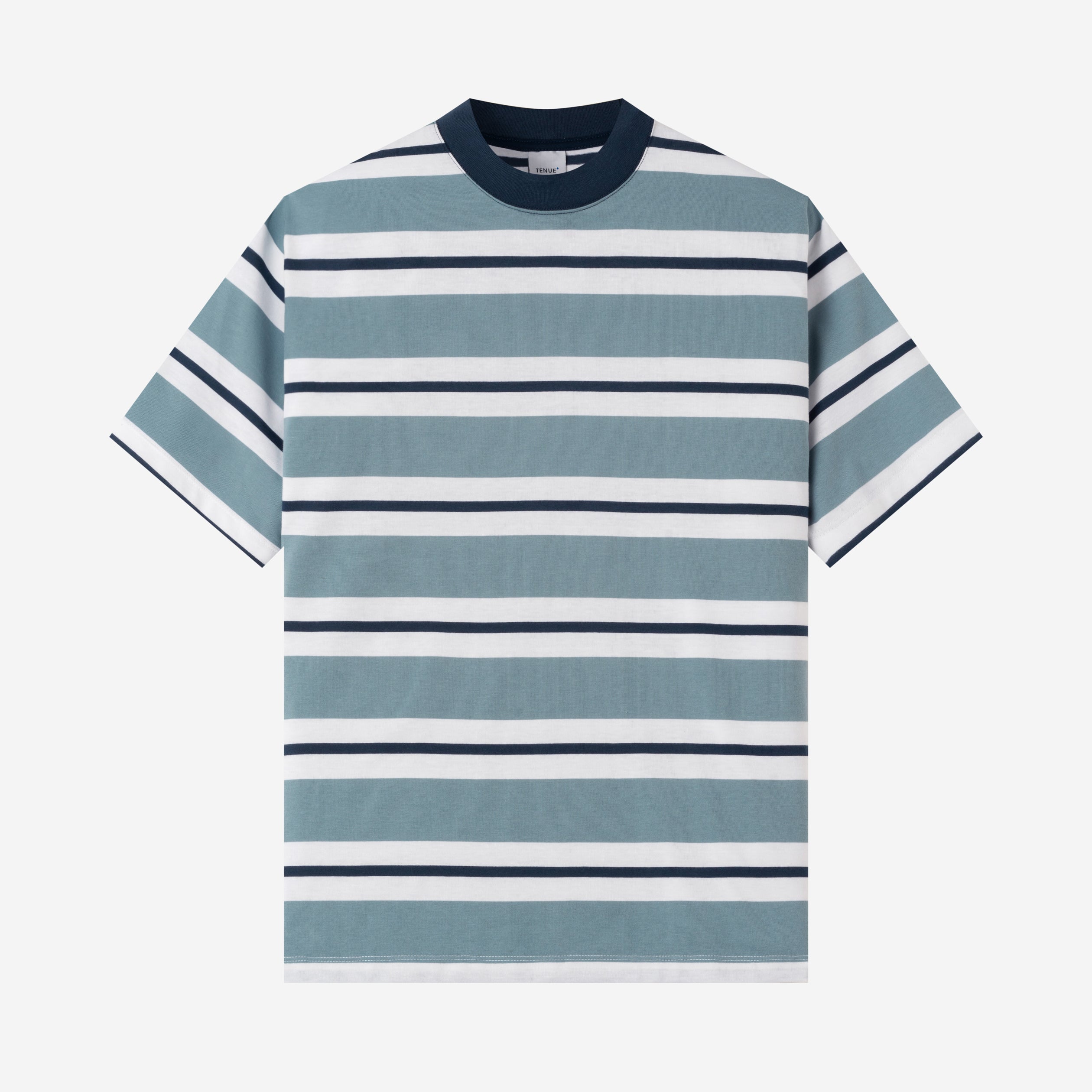 Everyday Stripes Tees - Navy Blue Grey