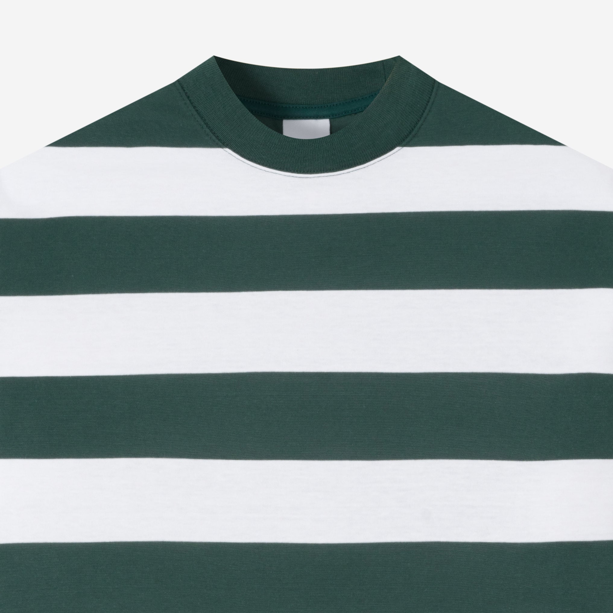 Everyday Stripes Tees - White Green