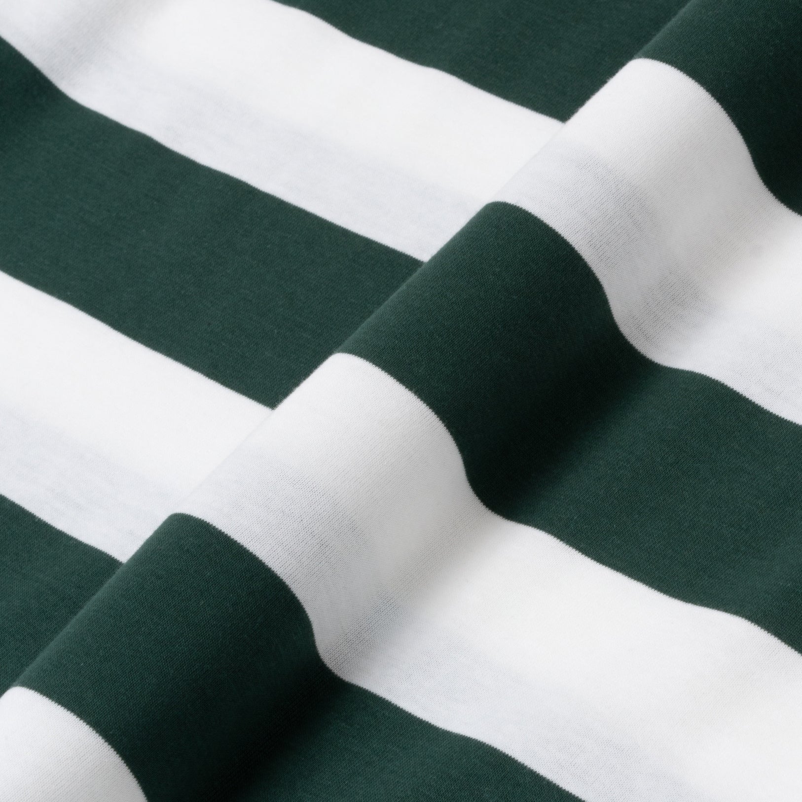 Everyday Stripes Tees - White Green