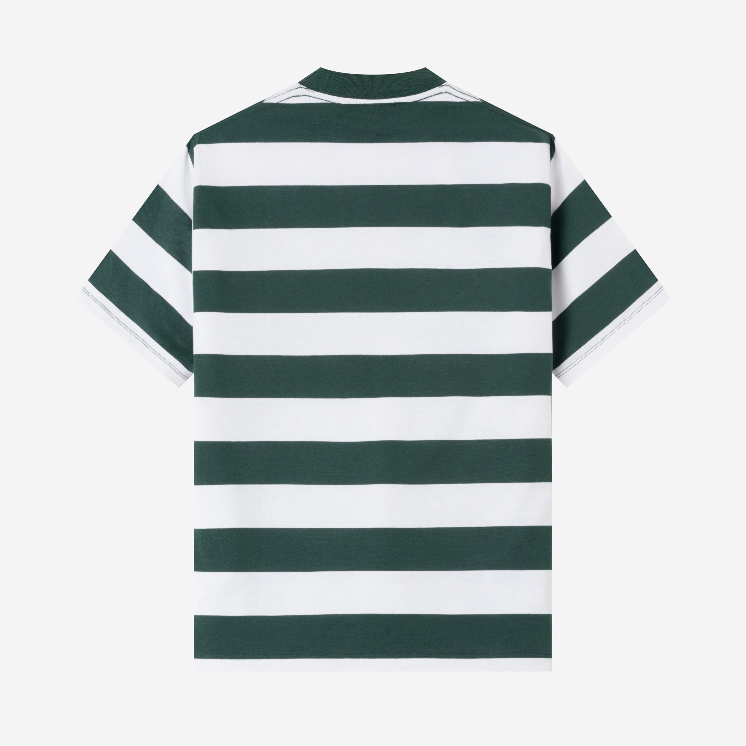 Everyday Stripes Tees - White Green