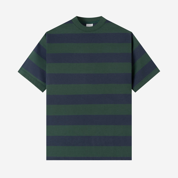 Everyday Stripes Tees - Navy Green