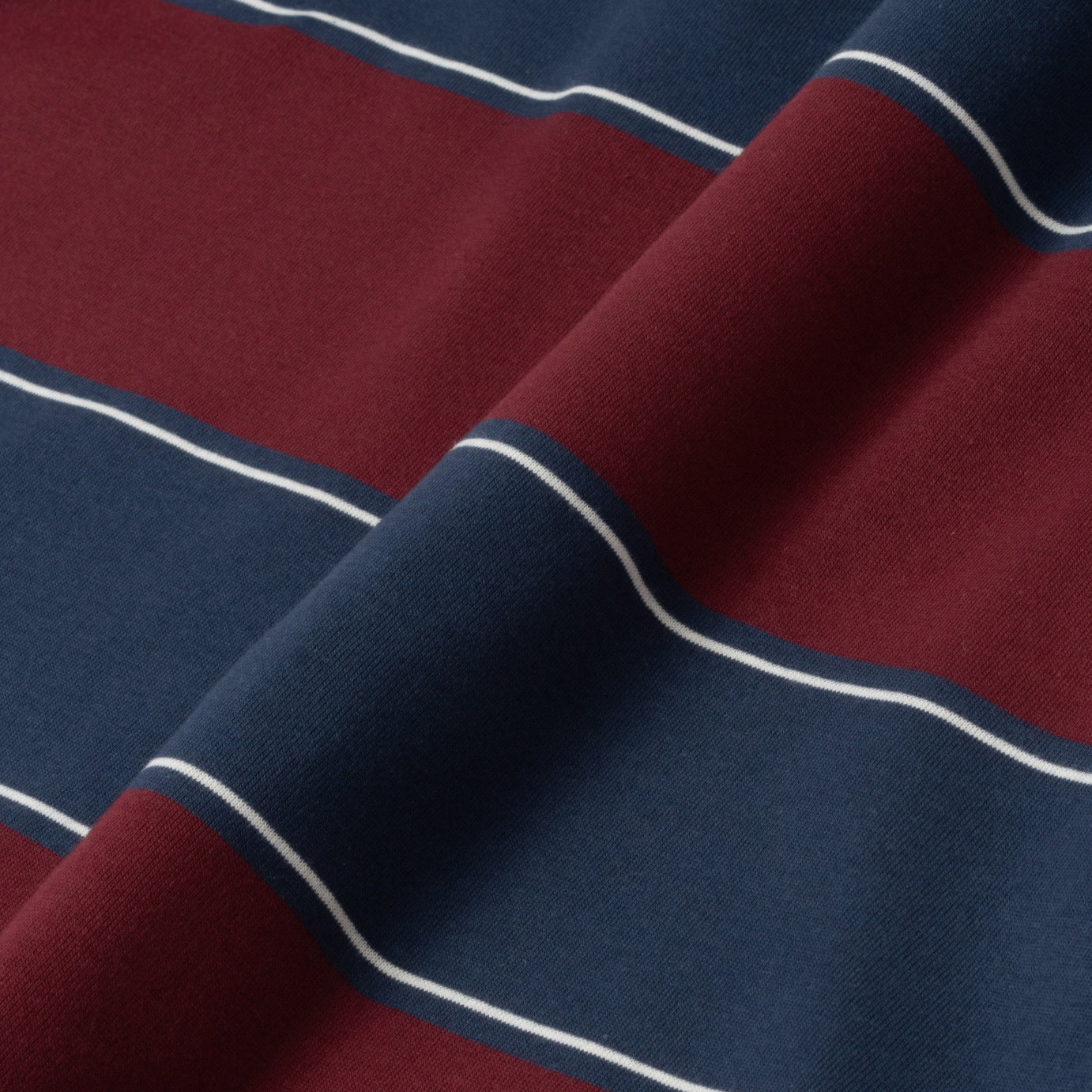 Everyday Stripes Tees - Maroon Navy