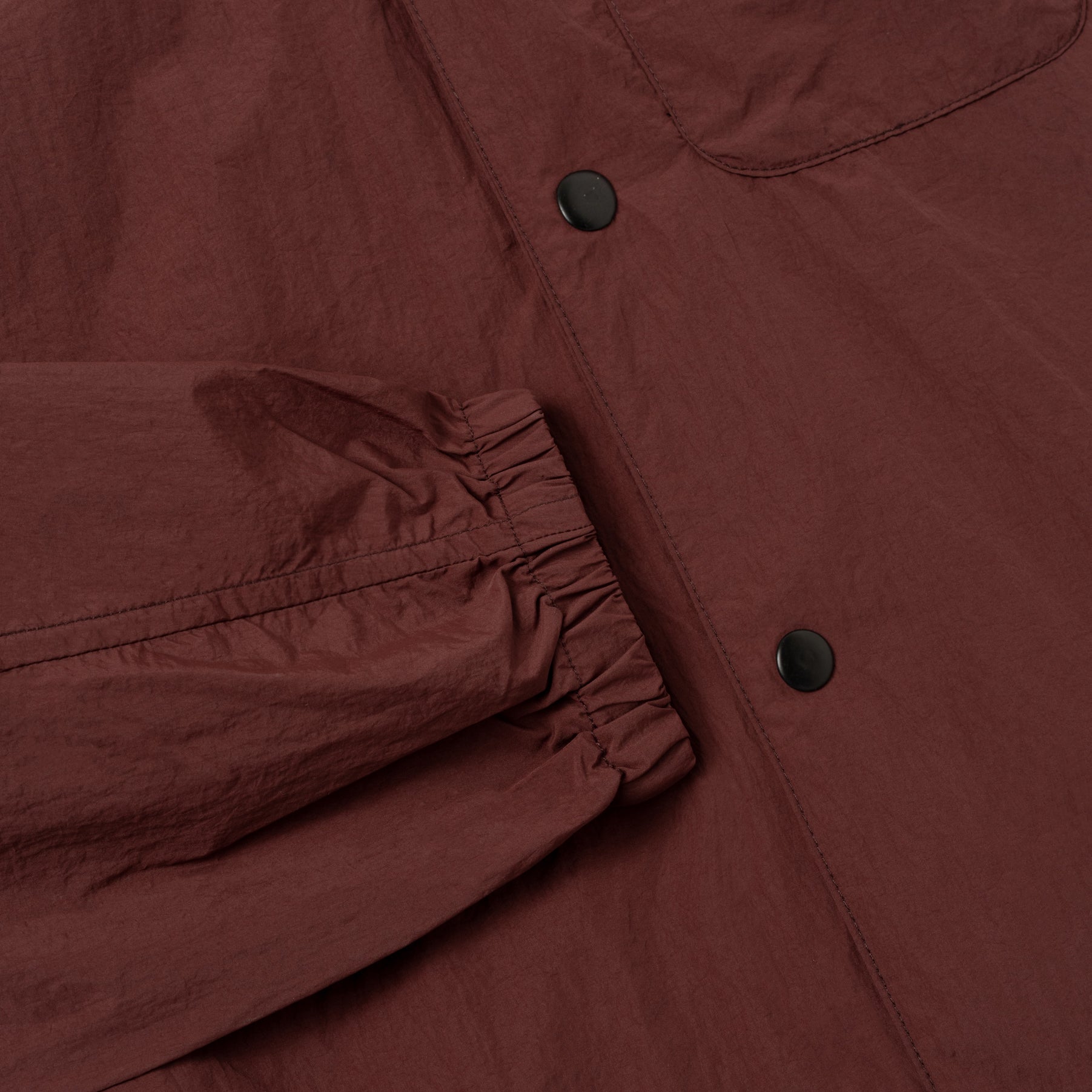 TENUE Coach Jacket Kerah Stripes - Maroon - Everyday