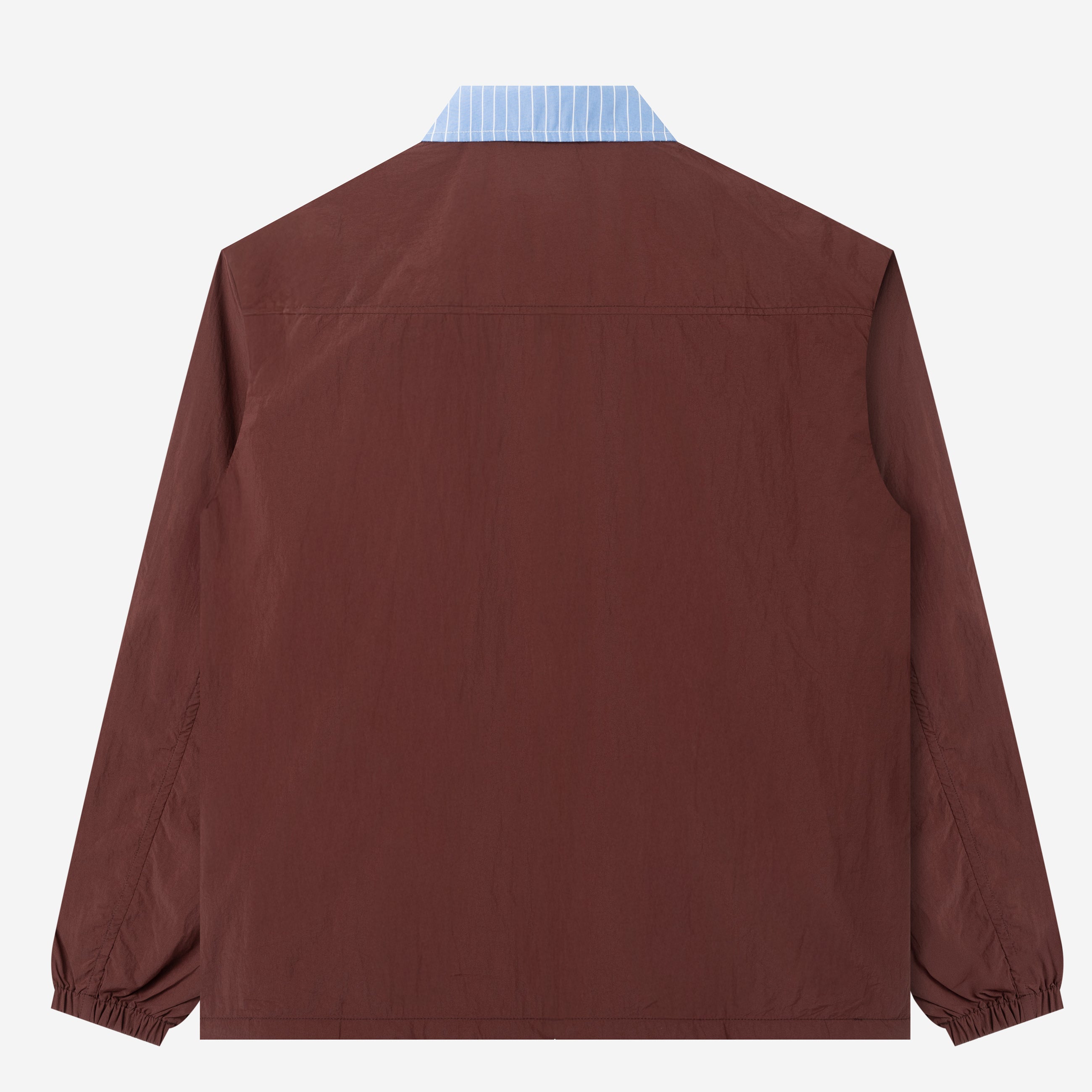 TENUE Coach Jacket Kerah Stripes - Maroon - Everyday