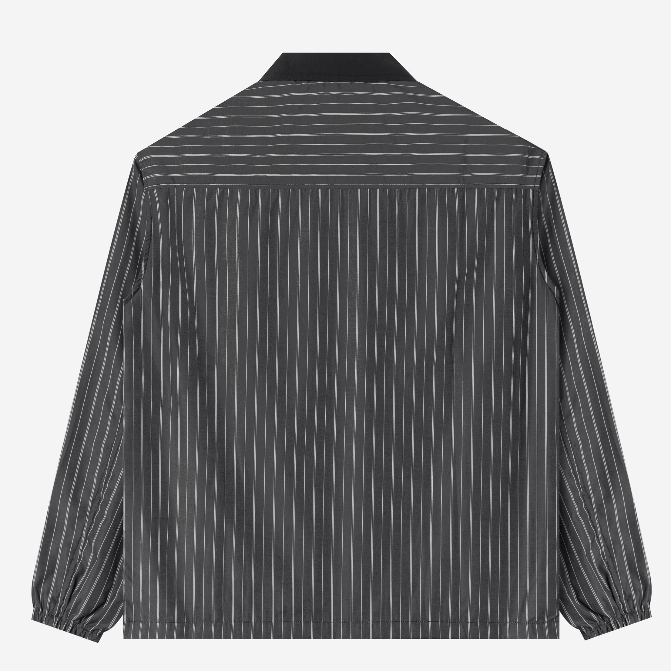 TENUE Coach Jacket Stripes Kerah Black - Everyday