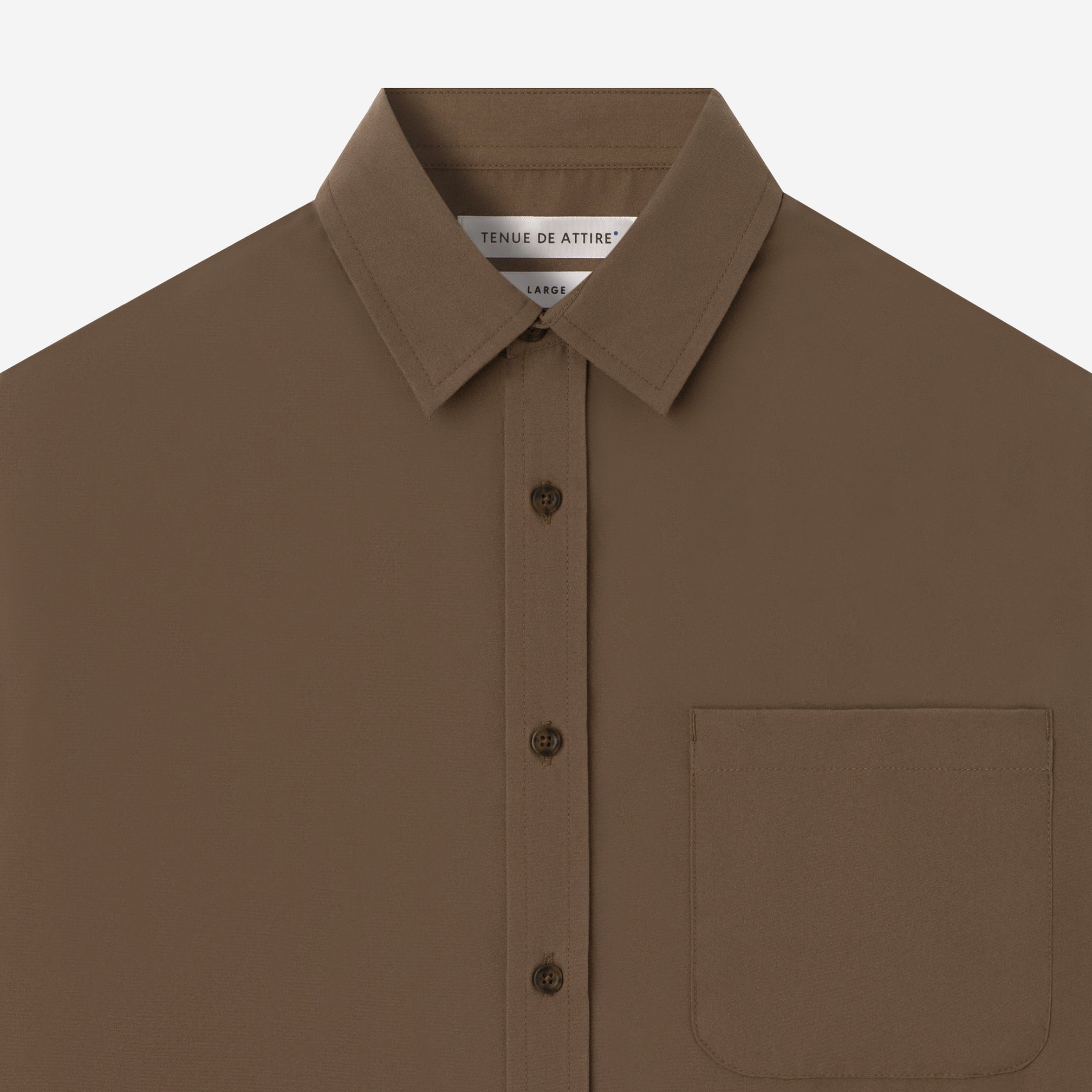 FACTORY SALE - CREMA Short Sleeve - Dark Brown
