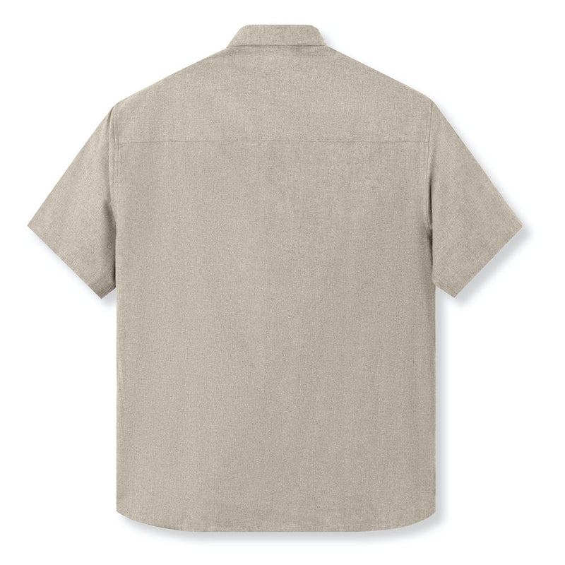 FACTORY SALE - Everyday Flannel Short Sleeve - Khaki