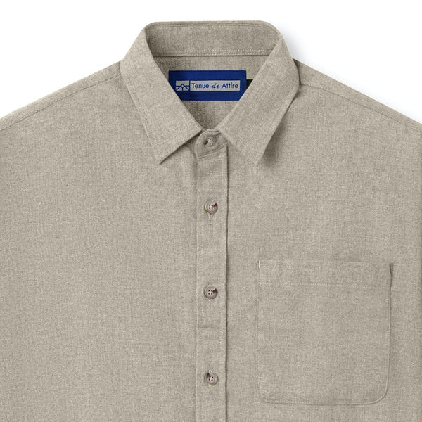 FACTORY SALE - Everyday Flannel Long Sleeve - Khaki