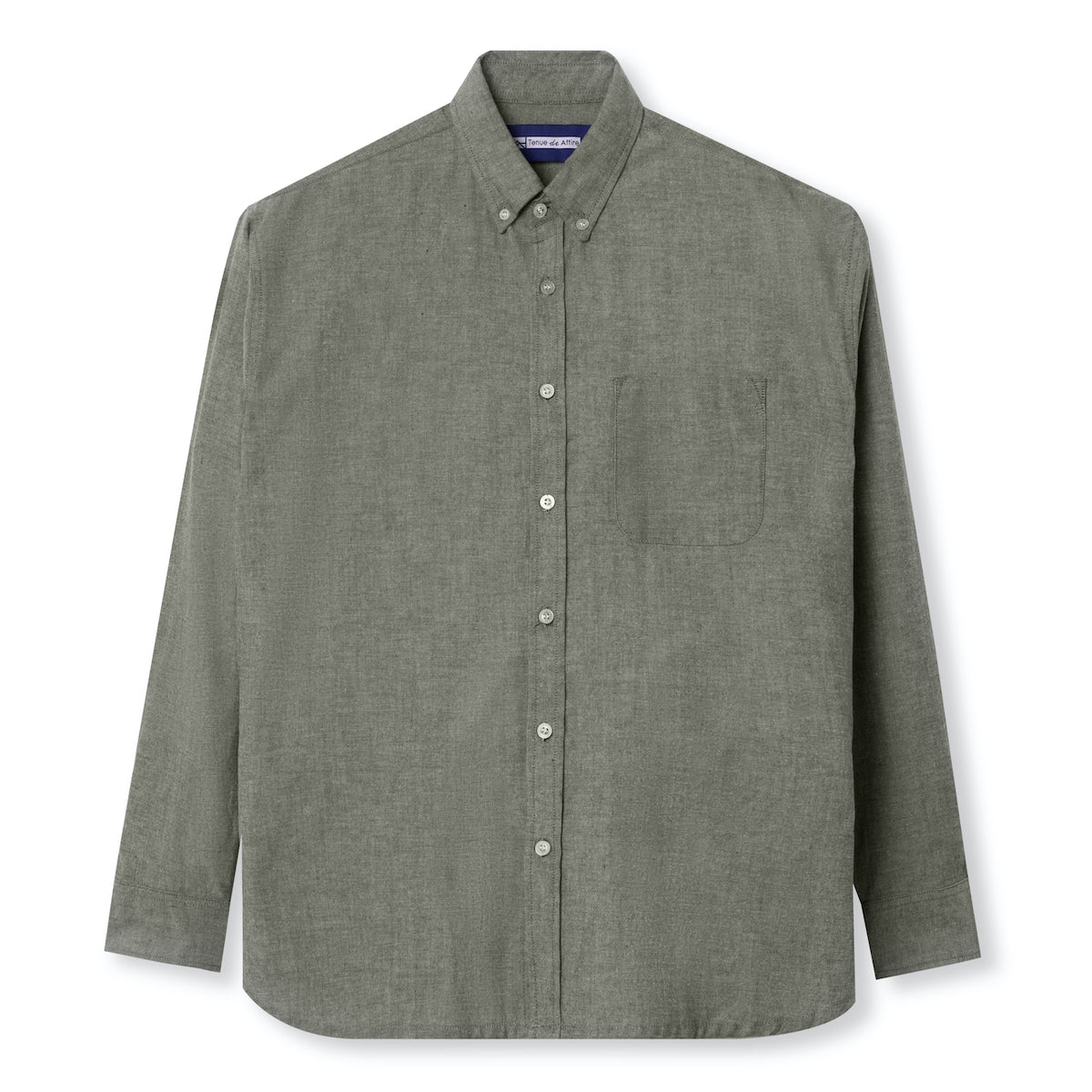 FACTORY SALE - Parisian Oxford Long Sleeve Shirt - Dark Green