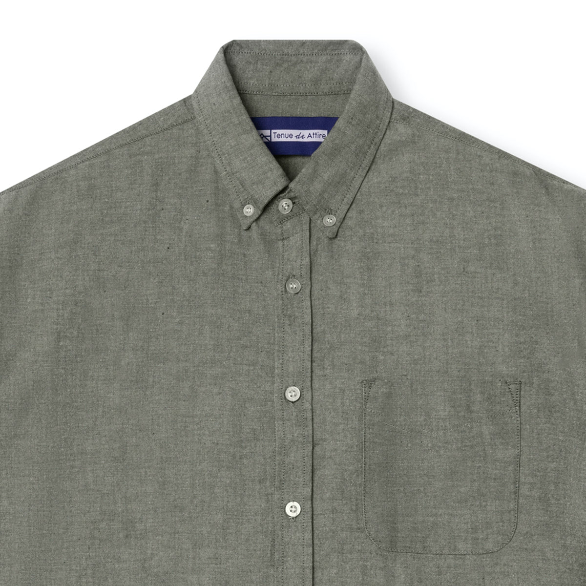 FACTORY SALE - Parisian Oxford Long Sleeve Shirt - Dark Green