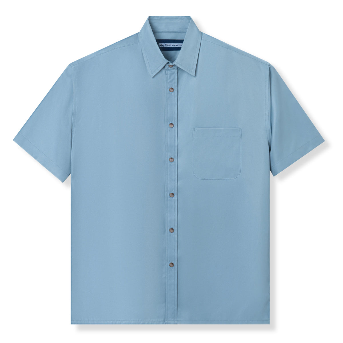 FACTORY SALE - Officine Short Sleeve Shirt - Soft Blue