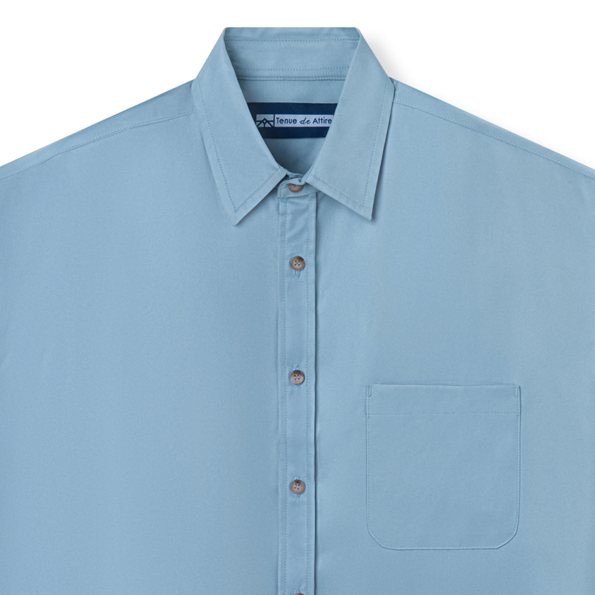 FACTORY SALE - Officine Short Sleeve Shirt - Soft Blue