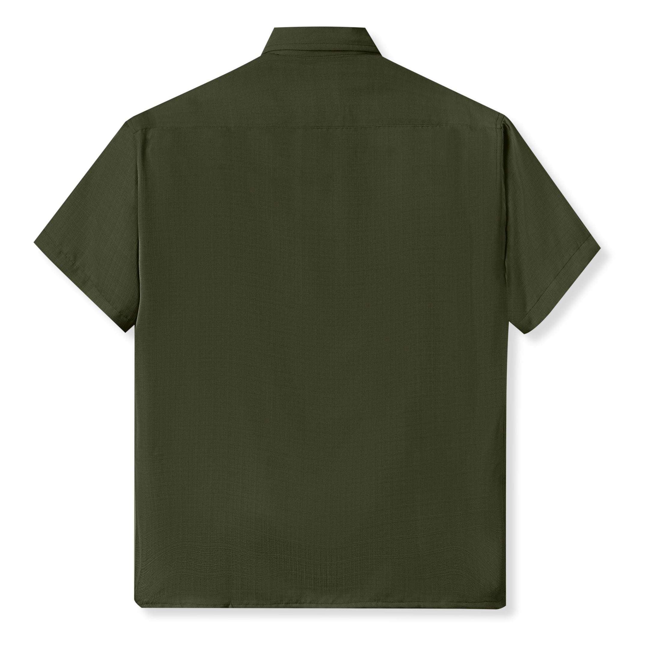 Parisian Linen Short Sleeve Shirt - Olive